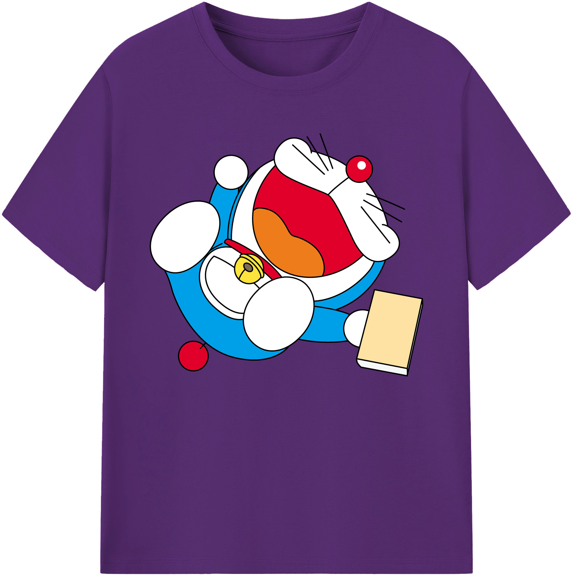 （画像用） ドラえもん Doraemon 綿100％ メンズ半袖Tシャツ｜肌触りやわらか＆通気性