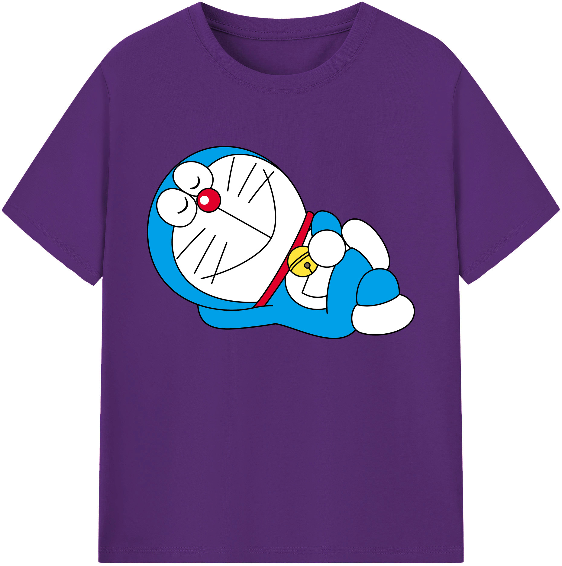 （画像用） ドラえもん Doraemon 綿100％ メンズ半袖Tシャツ｜肌触りやわらか＆通気性