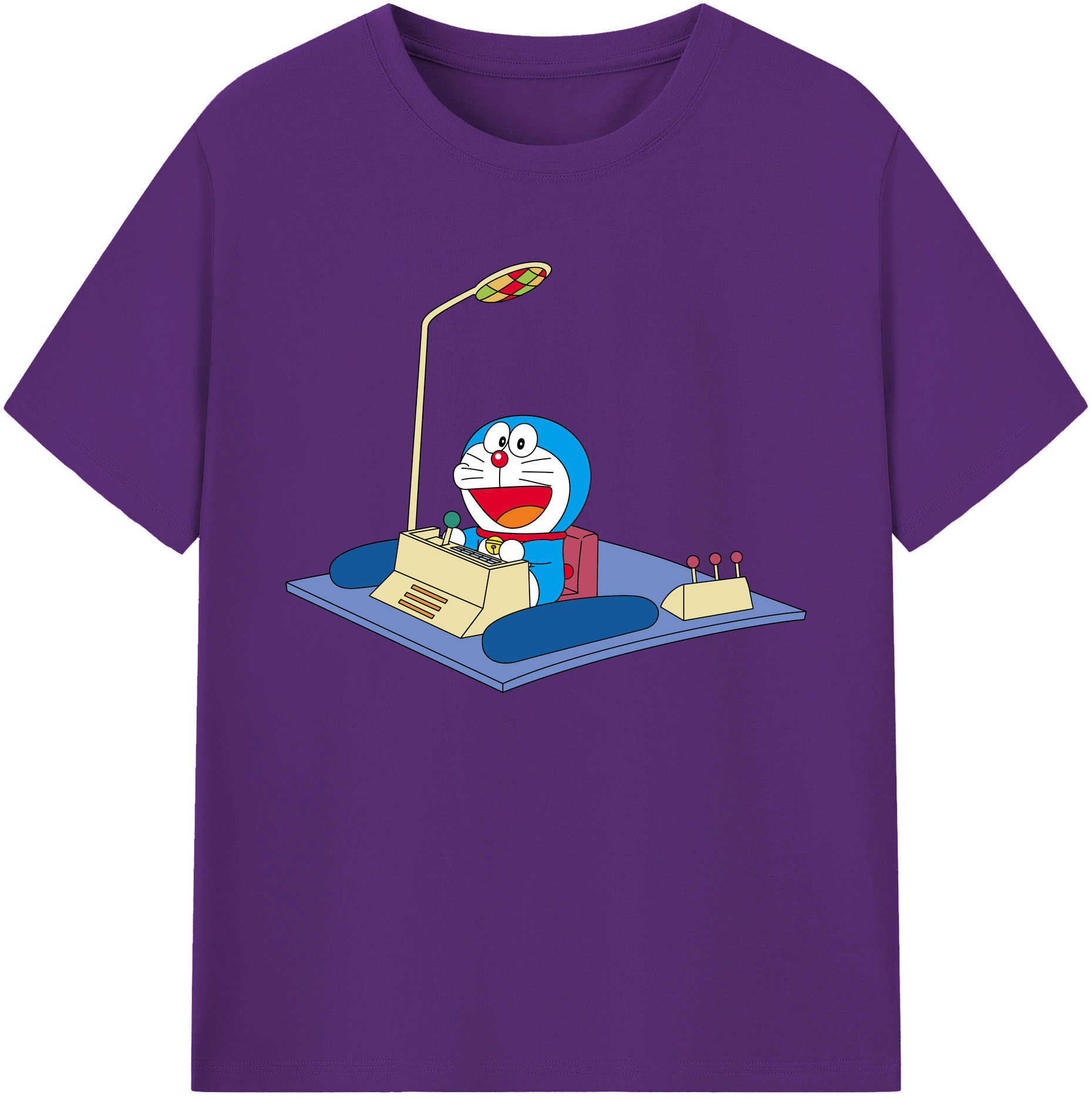 （画像用） ドラえもん Doraemon 綿100％ メンズ半袖Tシャツ｜肌触りやわらか＆通気性
