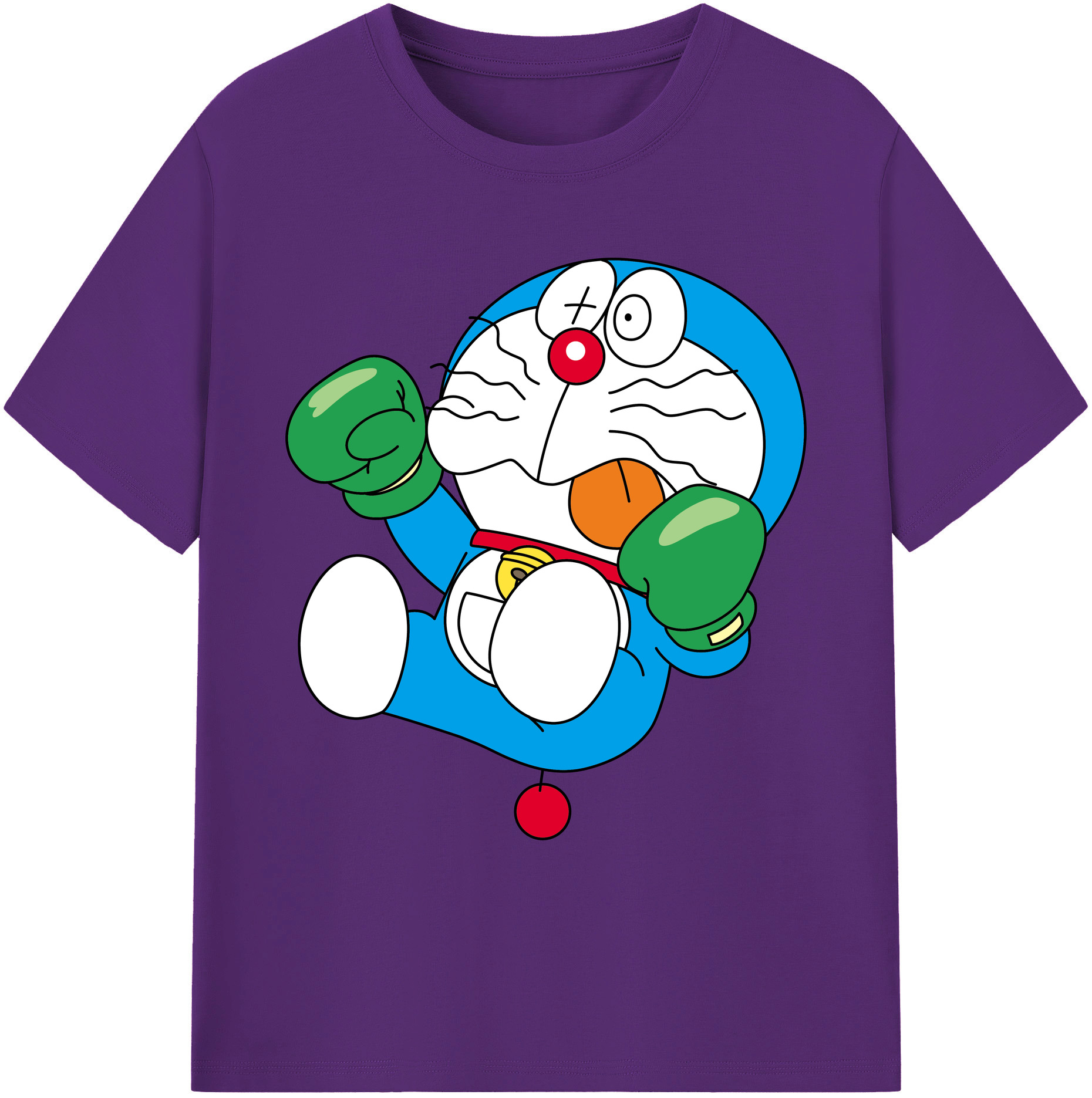（画像用） ドラえもん Doraemon 綿100％ メンズ半袖Tシャツ｜肌触りやわらか＆通気性