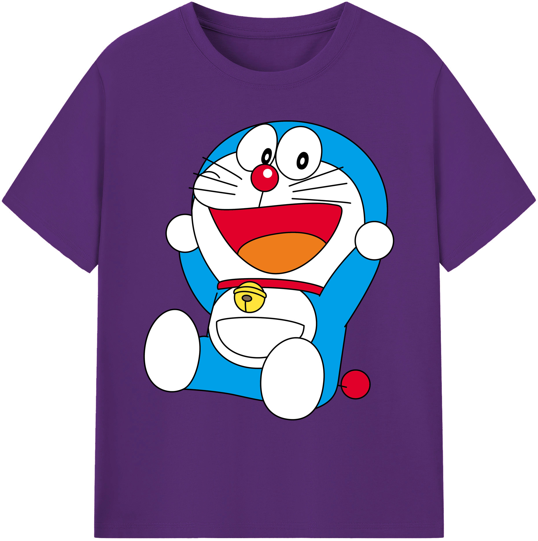 （画像用） ドラえもん Doraemon 綿100％ メンズ半袖Tシャツ｜肌触りやわらか＆通気性