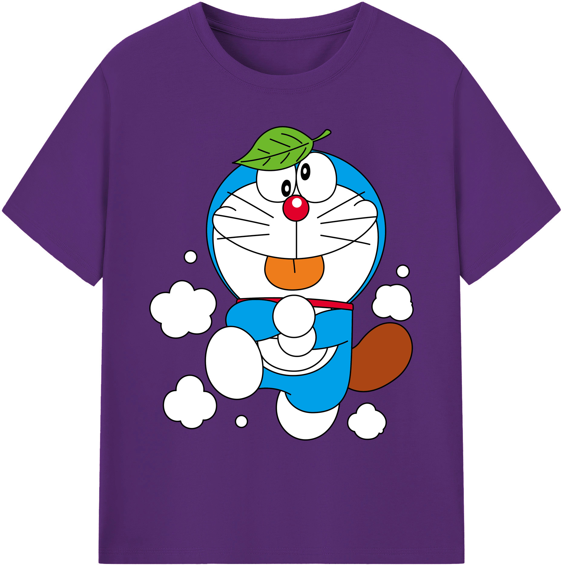 （画像用） ドラえもん Doraemon 綿100％ メンズ半袖Tシャツ｜肌触りやわらか＆通気性