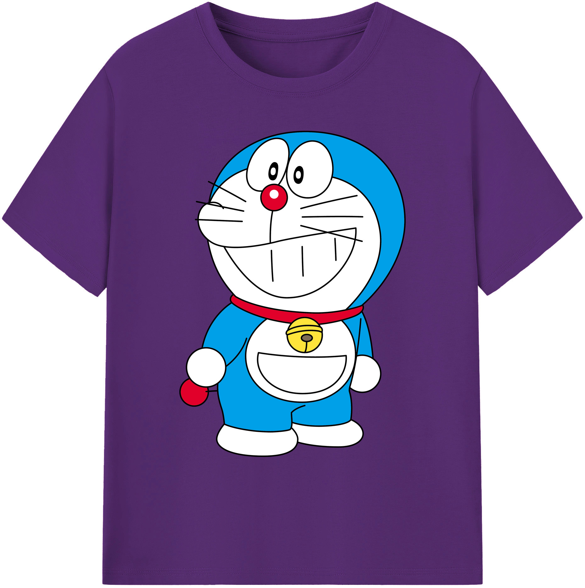 （画像用） ドラえもん Doraemon 綿100％ メンズ半袖Tシャツ｜肌触りやわらか＆通気性