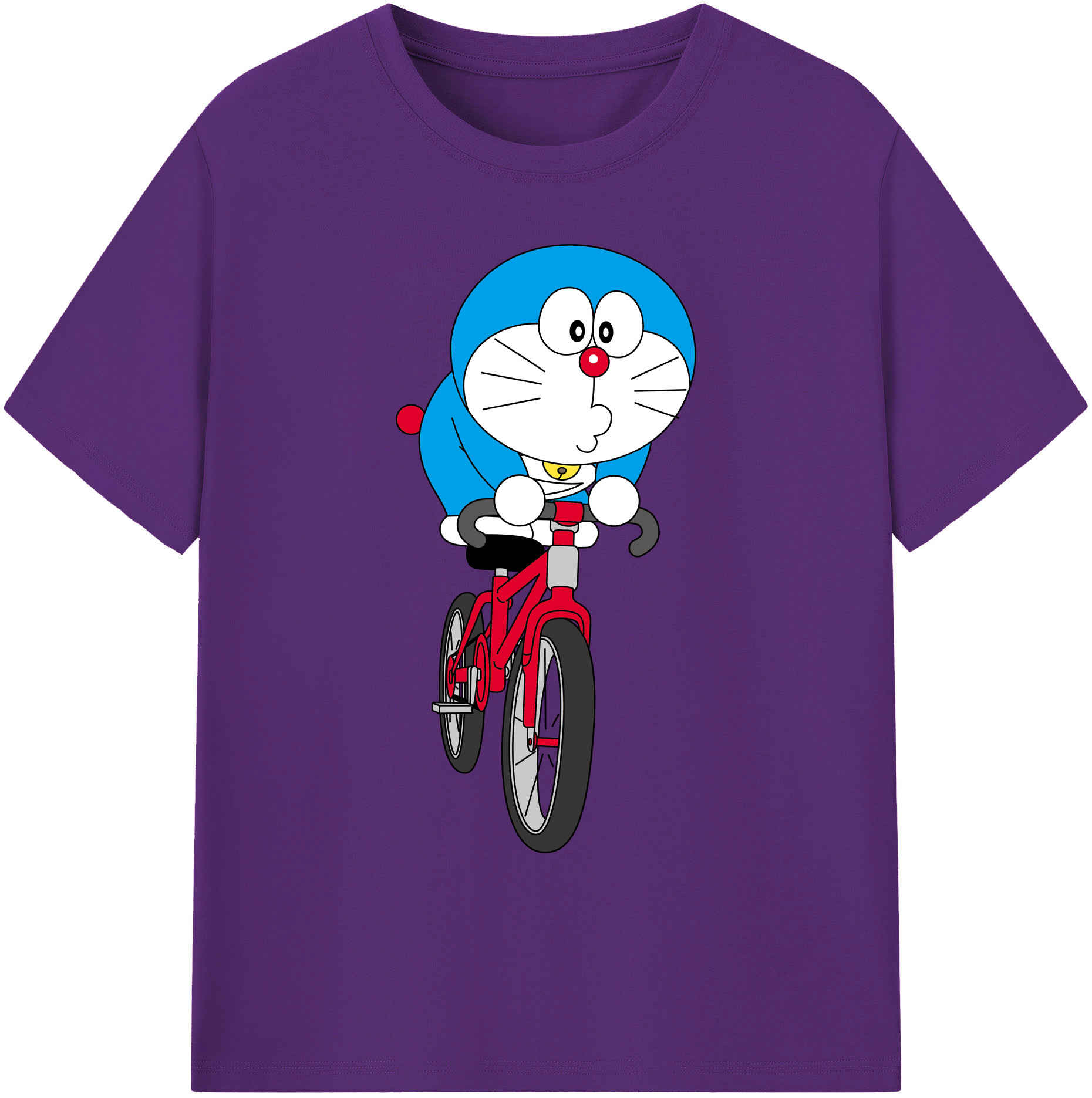 （画像用） ドラえもん Doraemon 綿100％ メンズ半袖Tシャツ｜肌触りやわらか＆通気性