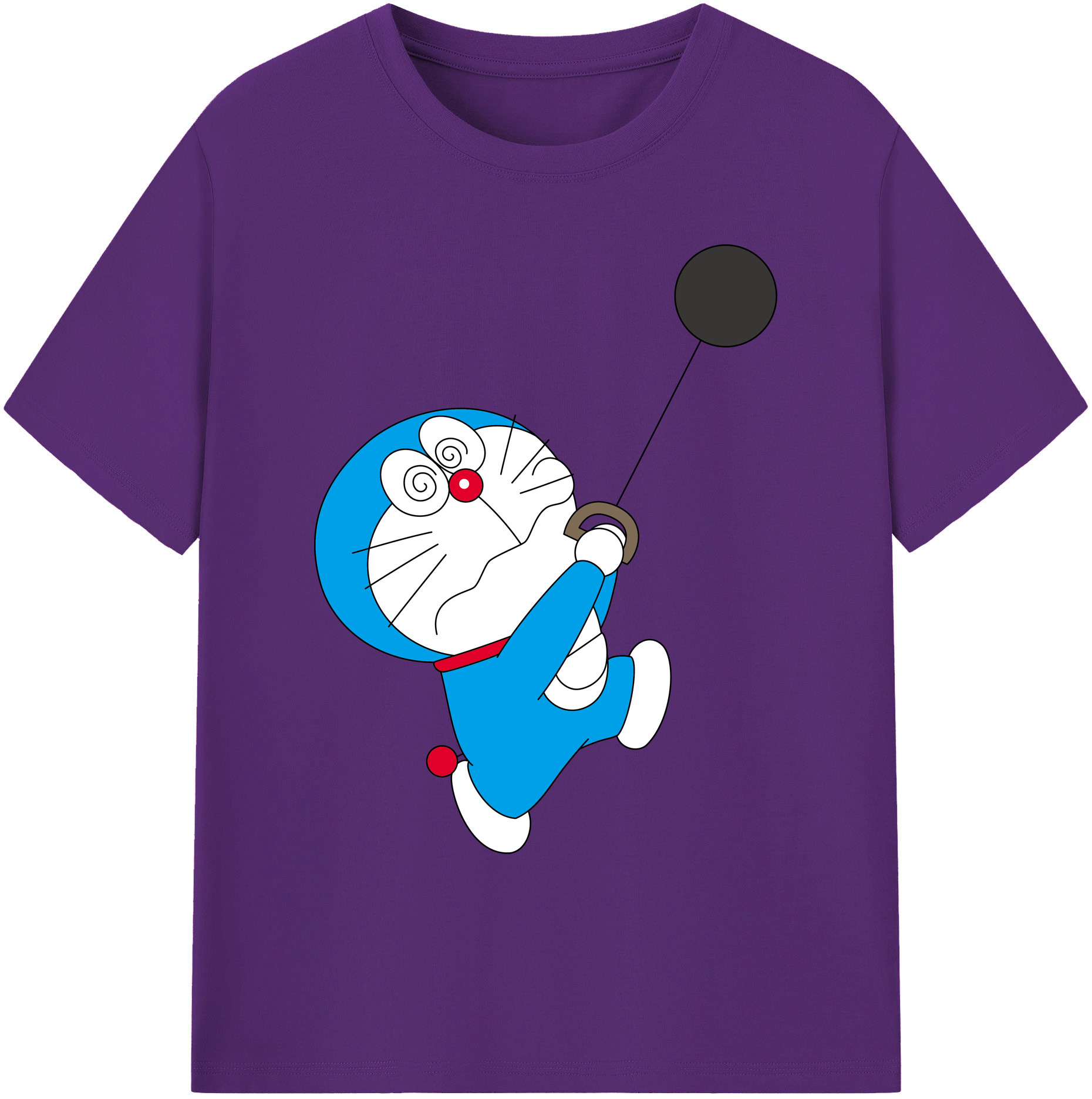 （画像用） ドラえもん Doraemon 綿100％ メンズ半袖Tシャツ｜肌触りやわらか＆通気性