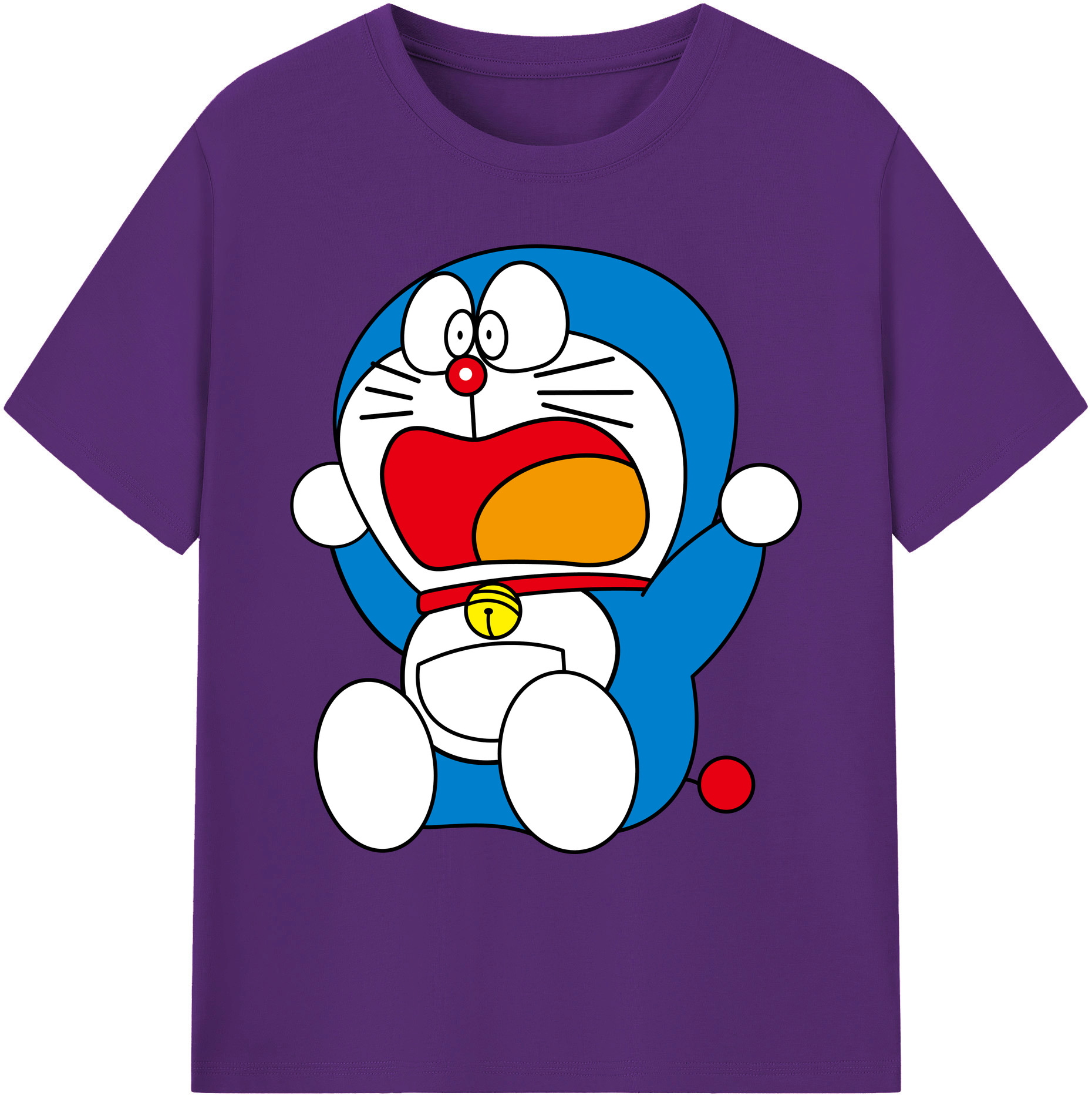 （画像用） ドラえもん Doraemon 綿100％ メンズ半袖Tシャツ｜肌触りやわらか＆通気性