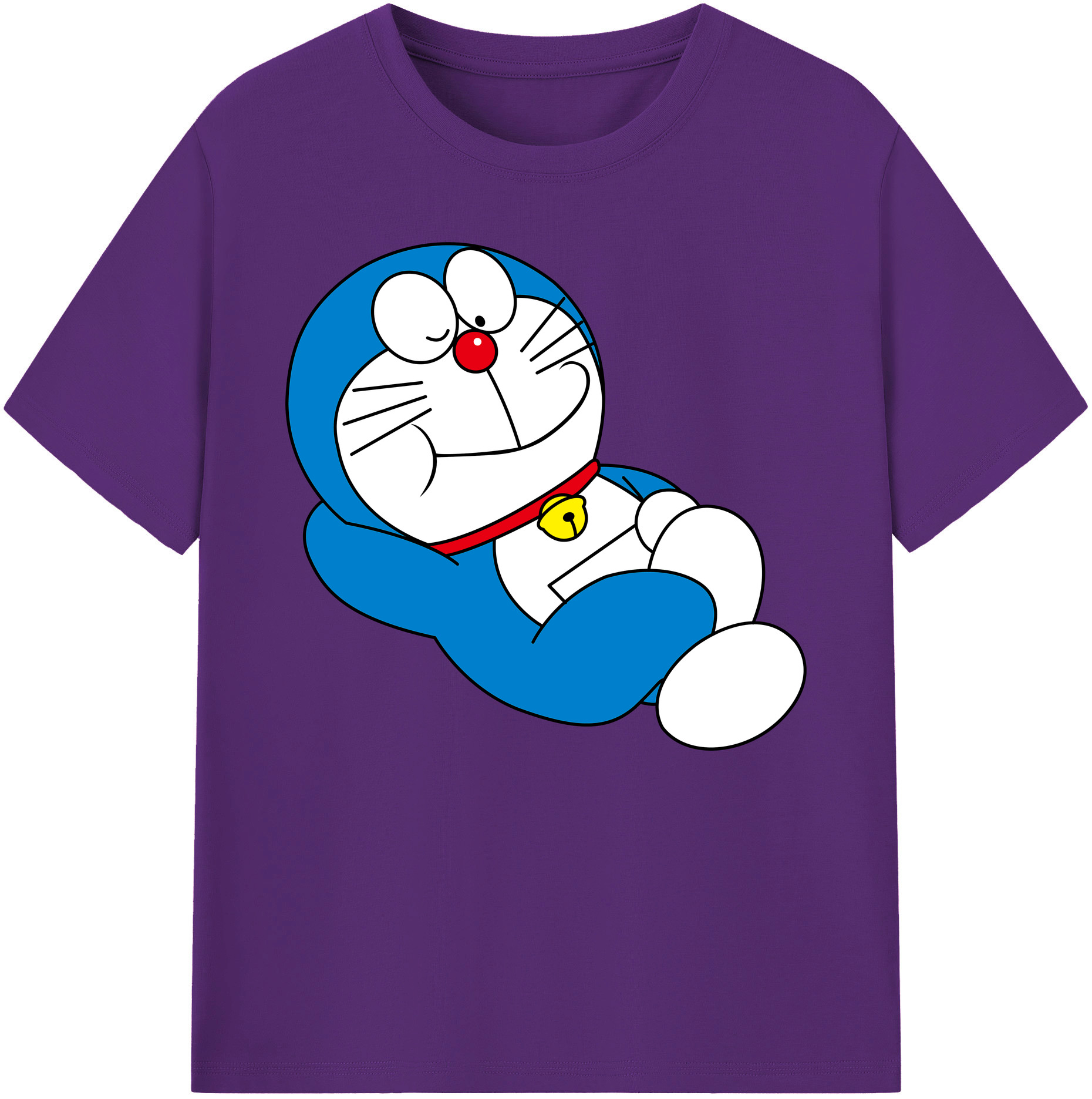 （画像用） ドラえもん Doraemon 綿100％ メンズ半袖Tシャツ｜肌触りやわらか＆通気性