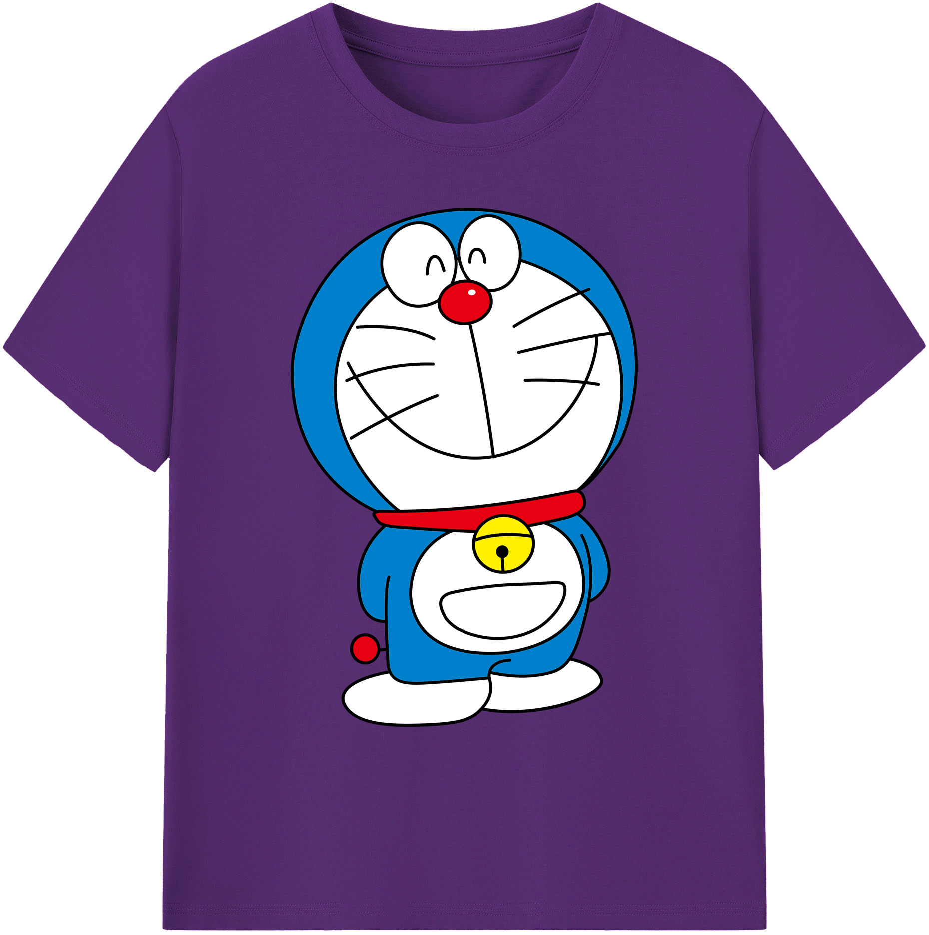 （画像用） ドラえもん Doraemon 綿100％ メンズ半袖Tシャツ｜肌触りやわらか＆通気性