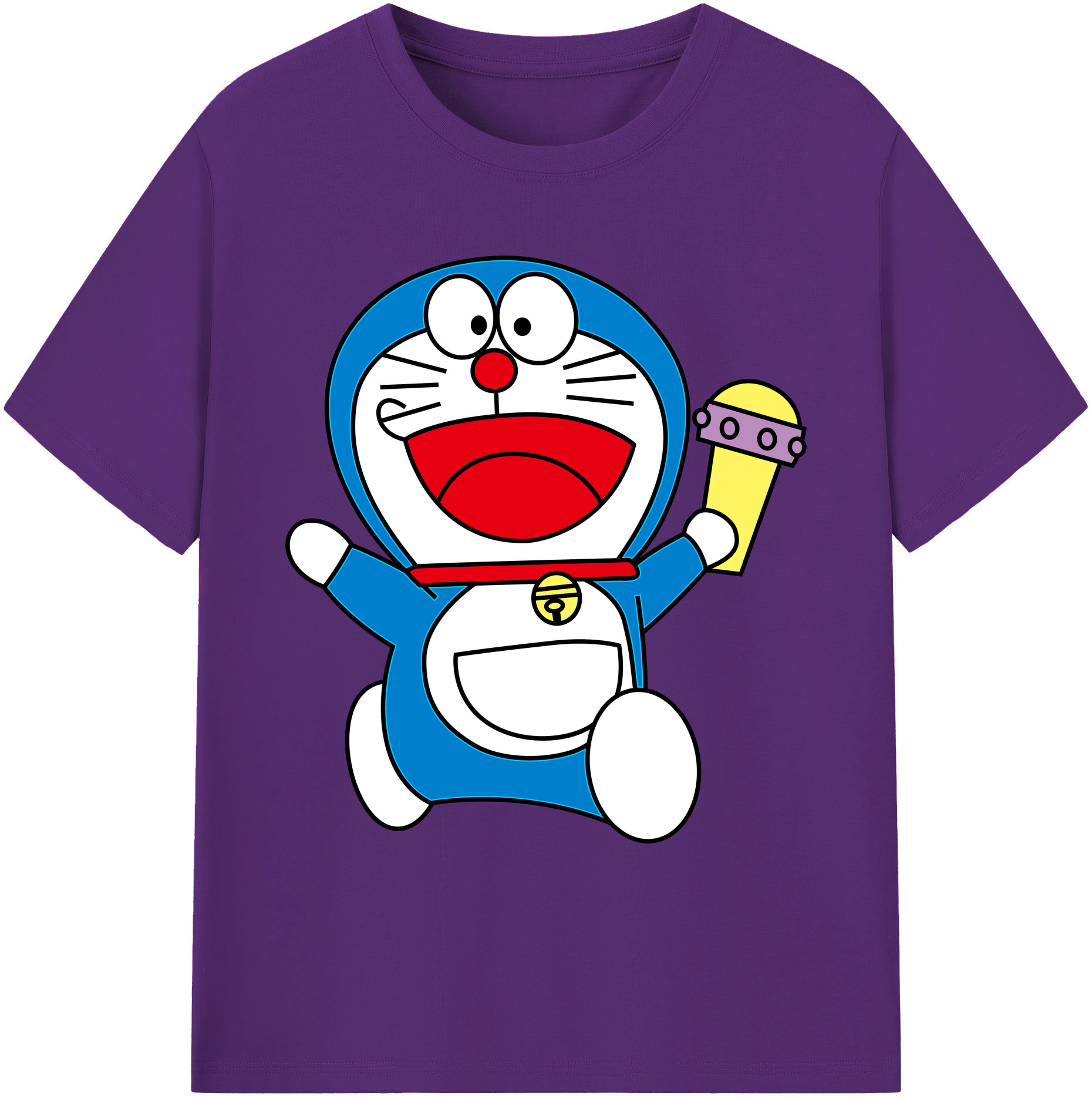 （画像用） ドラえもん Doraemon 綿100％ メンズ半袖Tシャツ｜肌触りやわらか＆通気性
