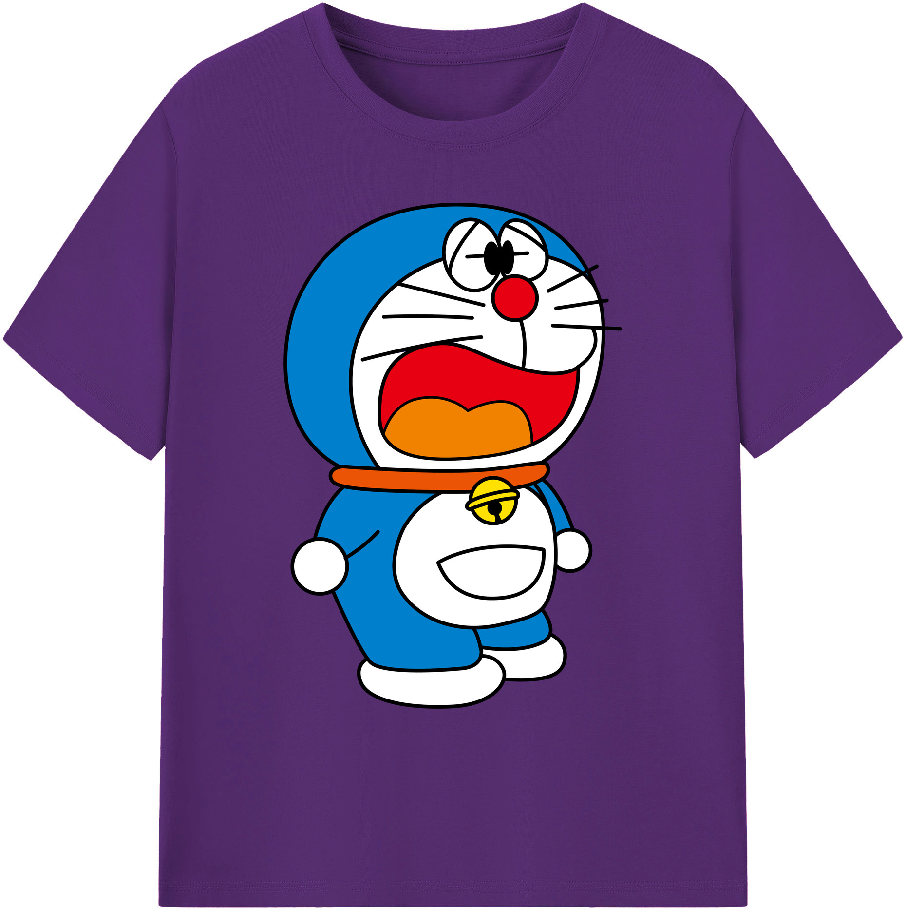 （画像用） ドラえもん Doraemon 綿100％ メンズ半袖Tシャツ｜肌触りやわらか＆通気性