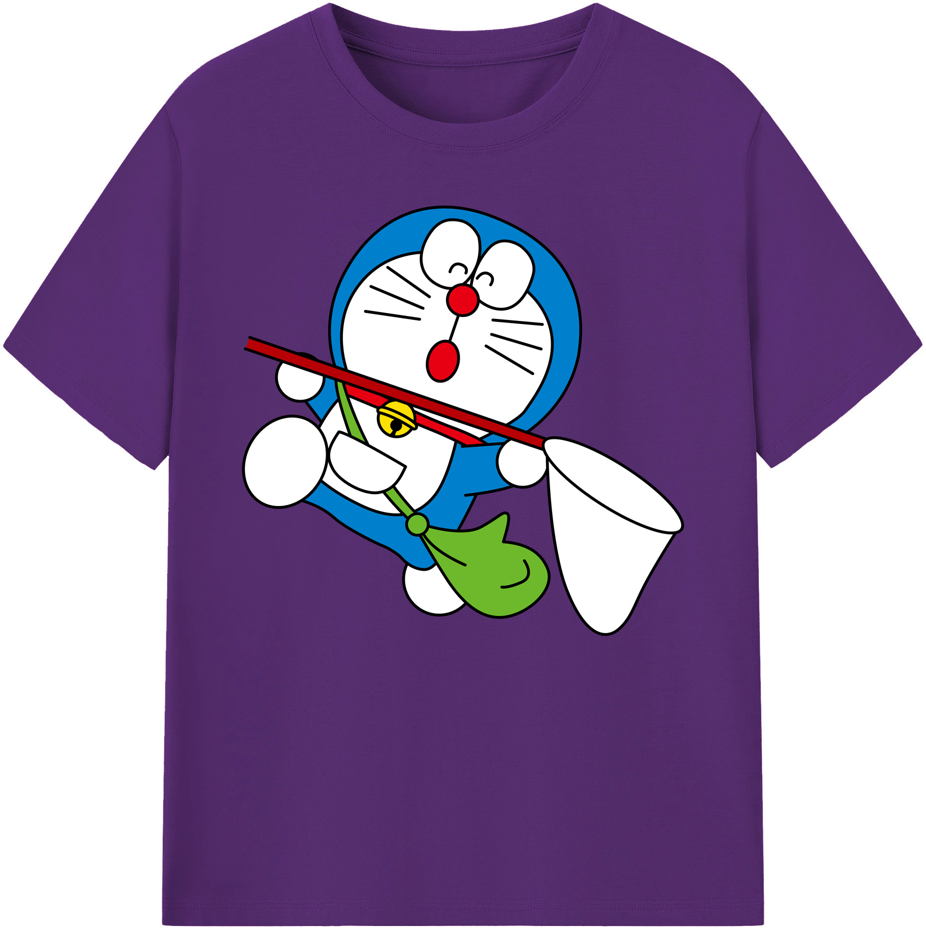 （画像用） ドラえもん Doraemon 綿100％ メンズ半袖Tシャツ｜肌触りやわらか＆通気性