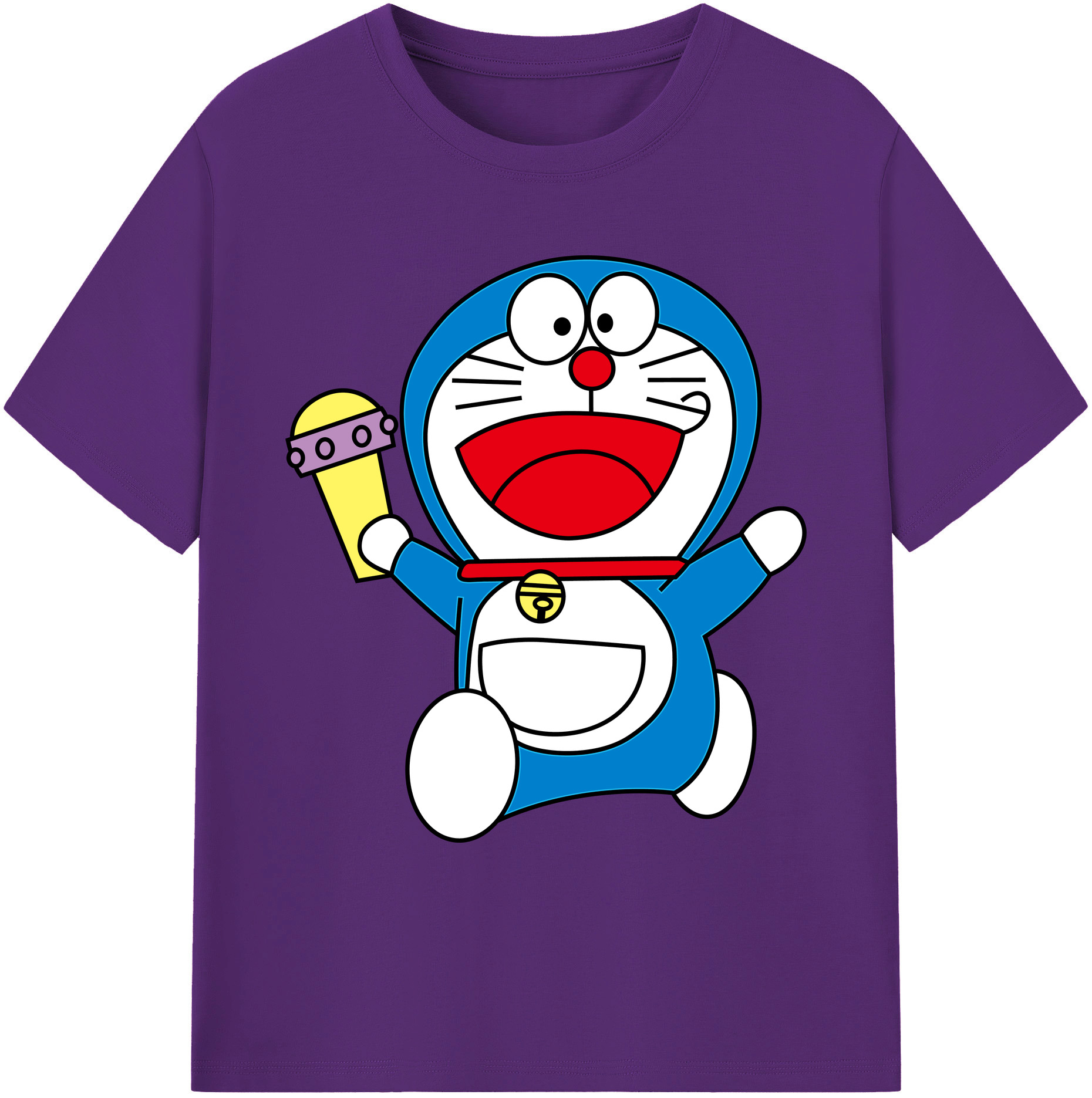 （画像用） ドラえもん Doraemon 綿100％ メンズ半袖Tシャツ｜肌触りやわらか＆通気性