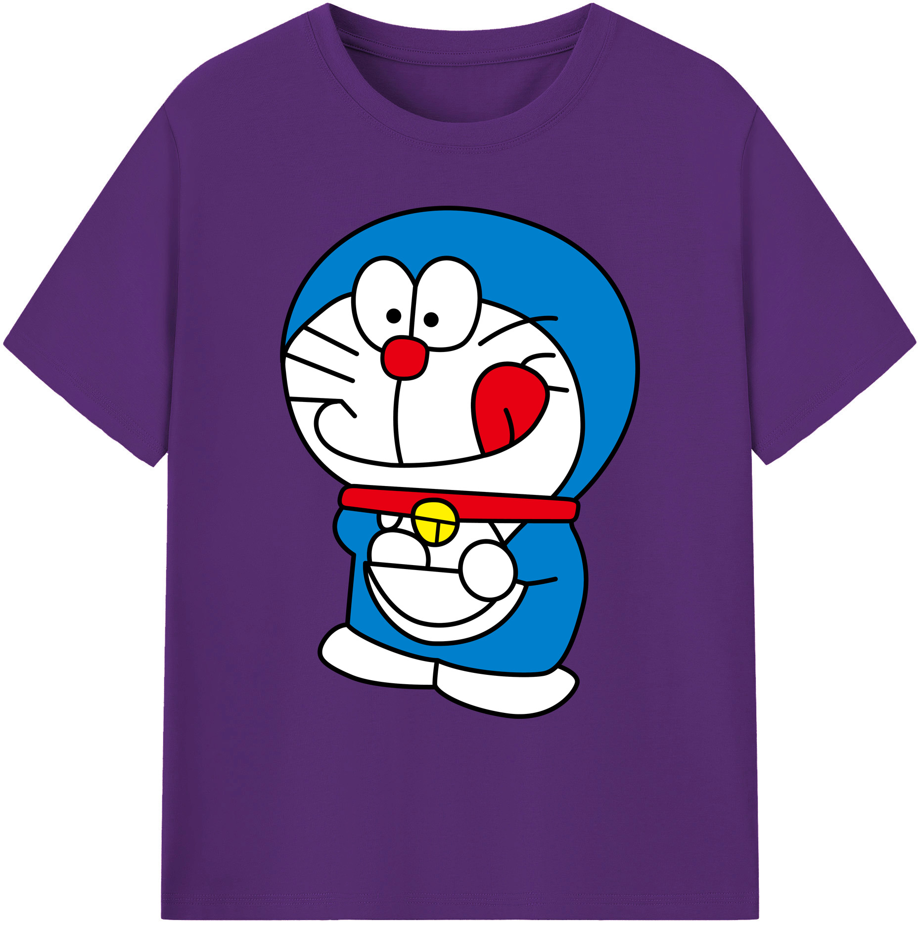 （画像用） ドラえもん Doraemon 綿100％ メンズ半袖Tシャツ｜肌触りやわらか＆通気性