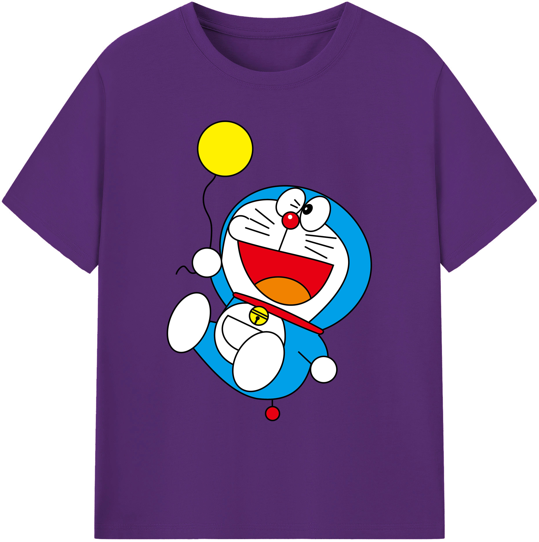 （画像用） ドラえもん Doraemon 綿100％ メンズ半袖Tシャツ｜肌触りやわらか＆通気性