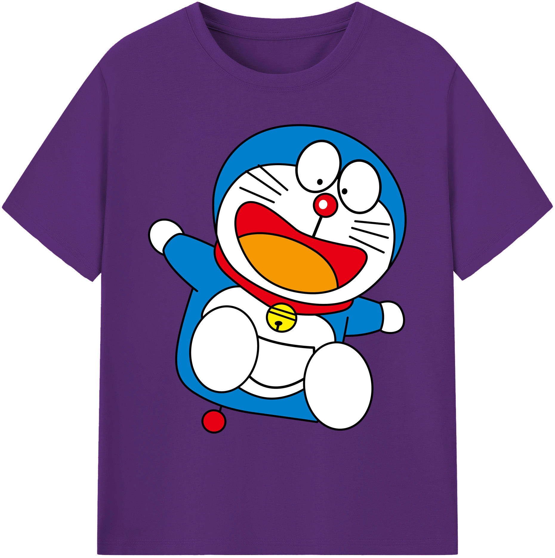 （画像用） ドラえもん Doraemon 綿100％ メンズ半袖Tシャツ｜肌触りやわらか＆通気性