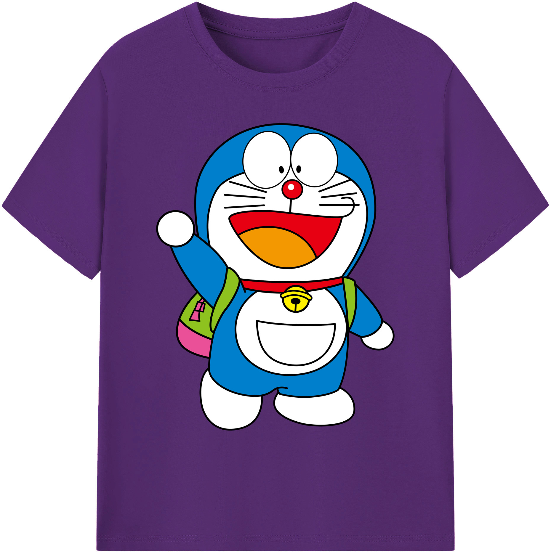 （画像用） ドラえもん Doraemon 綿100％ メンズ半袖Tシャツ｜肌触りやわらか＆通気性