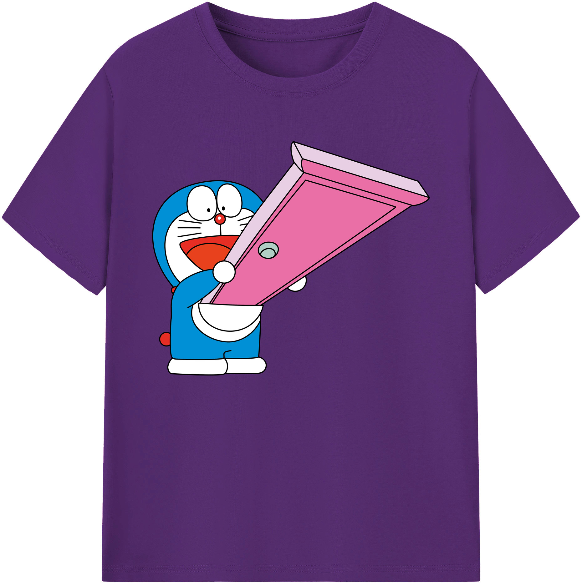 （画像用） ドラえもん Doraemon 綿100％ メンズ半袖Tシャツ｜肌触りやわらか＆通気性
