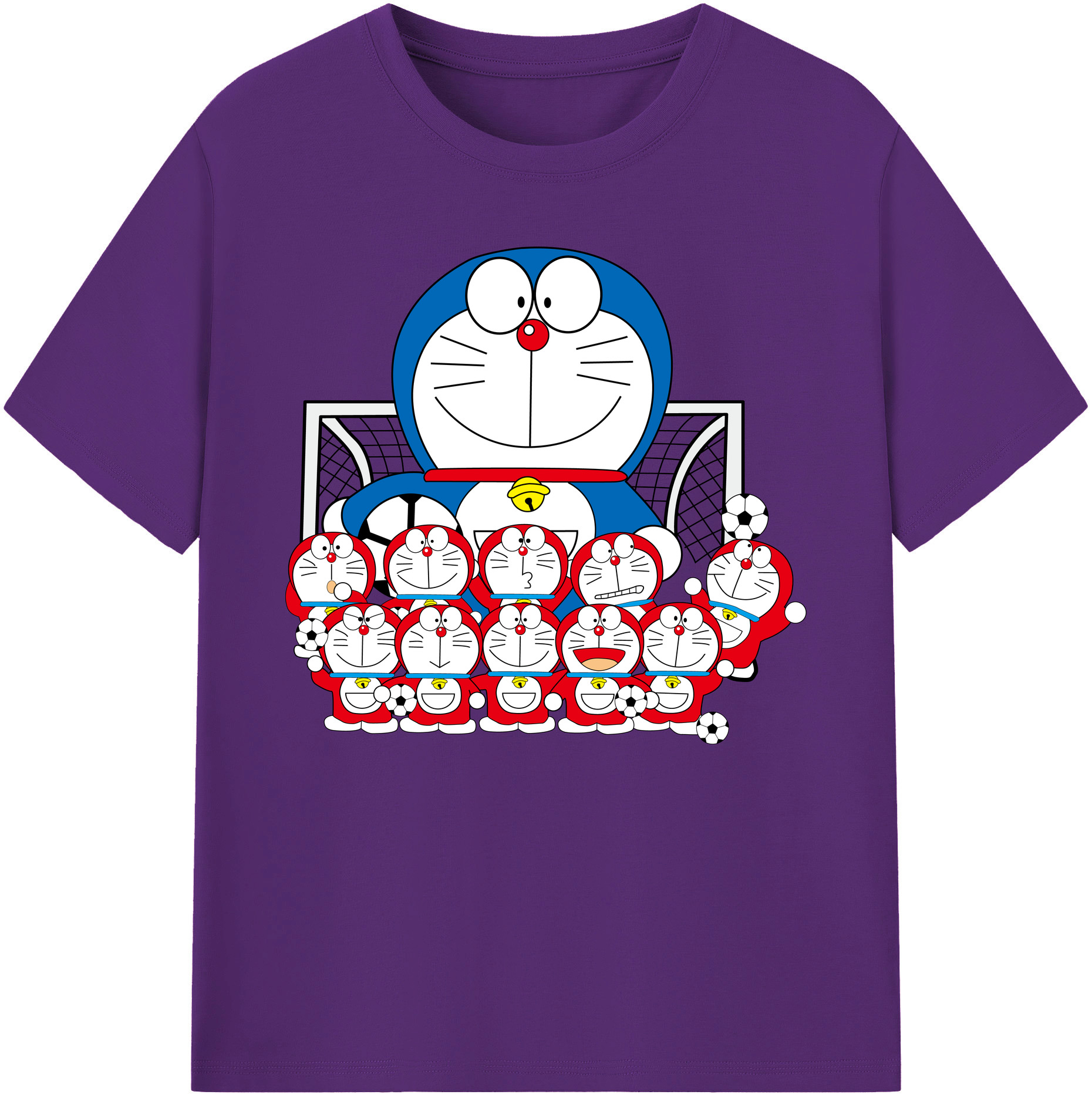 （画像用） ドラえもん Doraemon 綿100％ メンズ半袖Tシャツ｜肌触りやわらか＆通気性