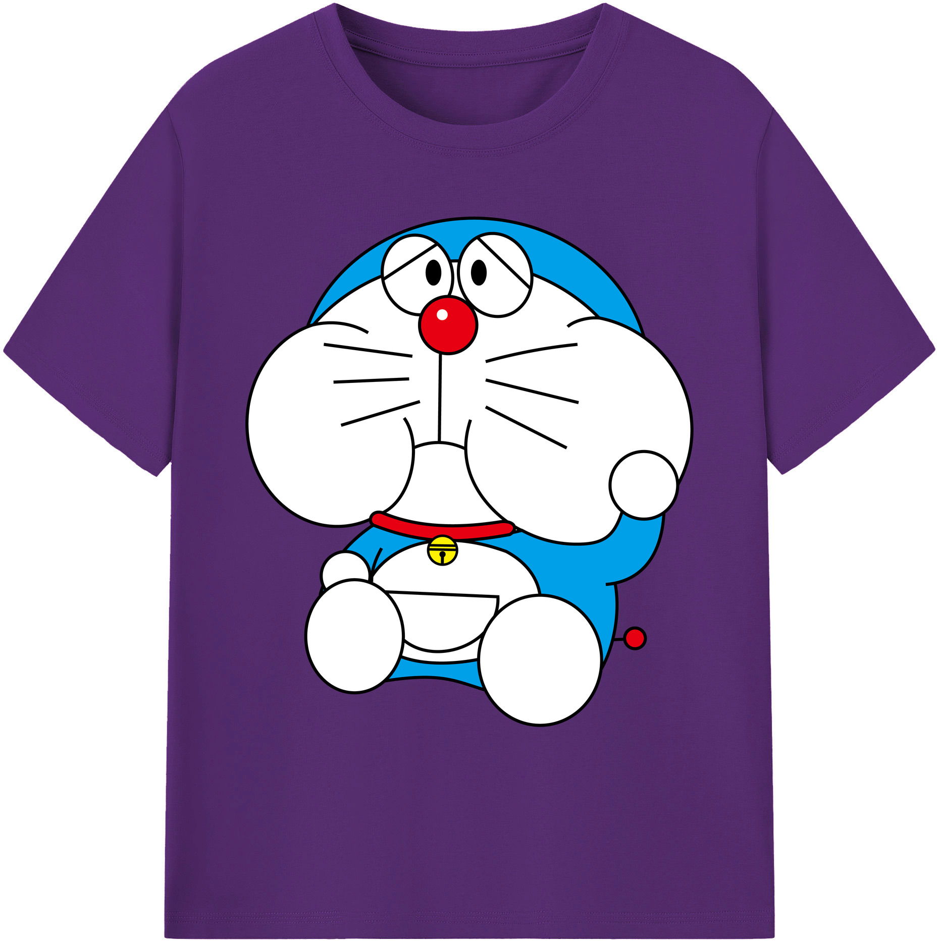 （画像用） ドラえもん Doraemon 綿100％ メンズ半袖Tシャツ｜肌触りやわらか＆通気性