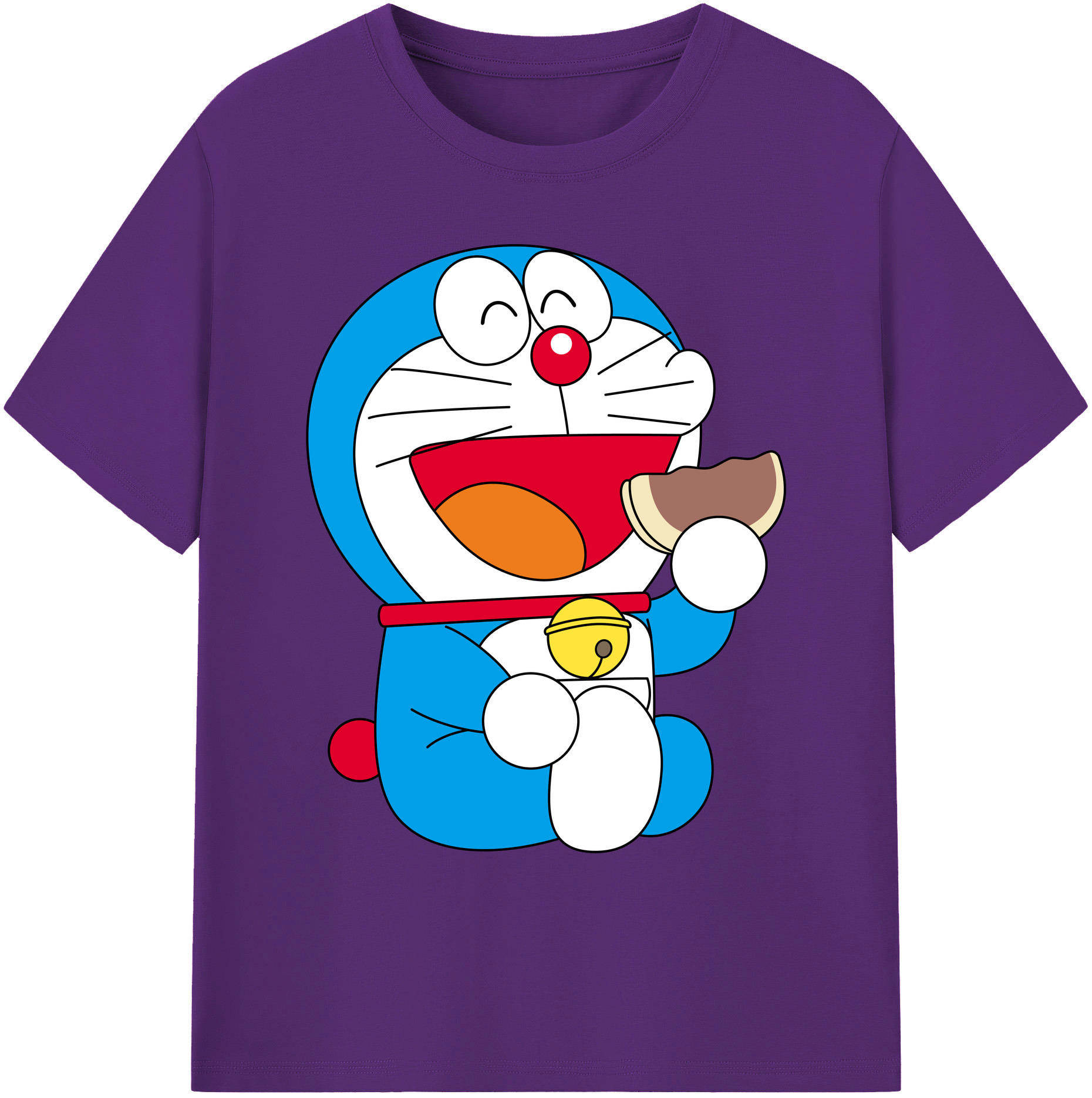 （画像用） ドラえもん Doraemon 綿100％ メンズ半袖Tシャツ｜肌触りやわらか＆通気性