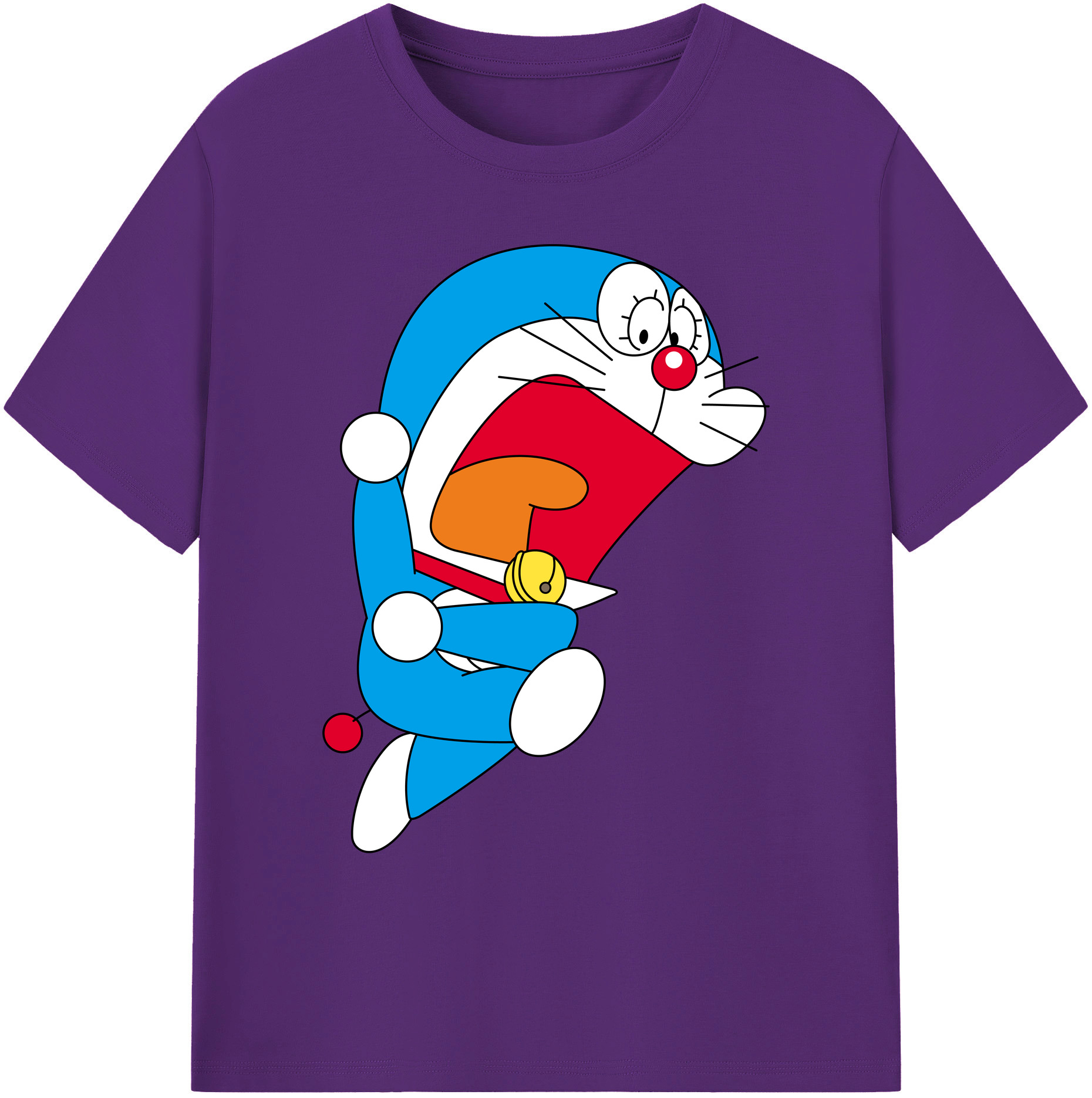 （画像用） ドラえもん Doraemon 綿100％ メンズ半袖Tシャツ｜肌触りやわらか＆通気性