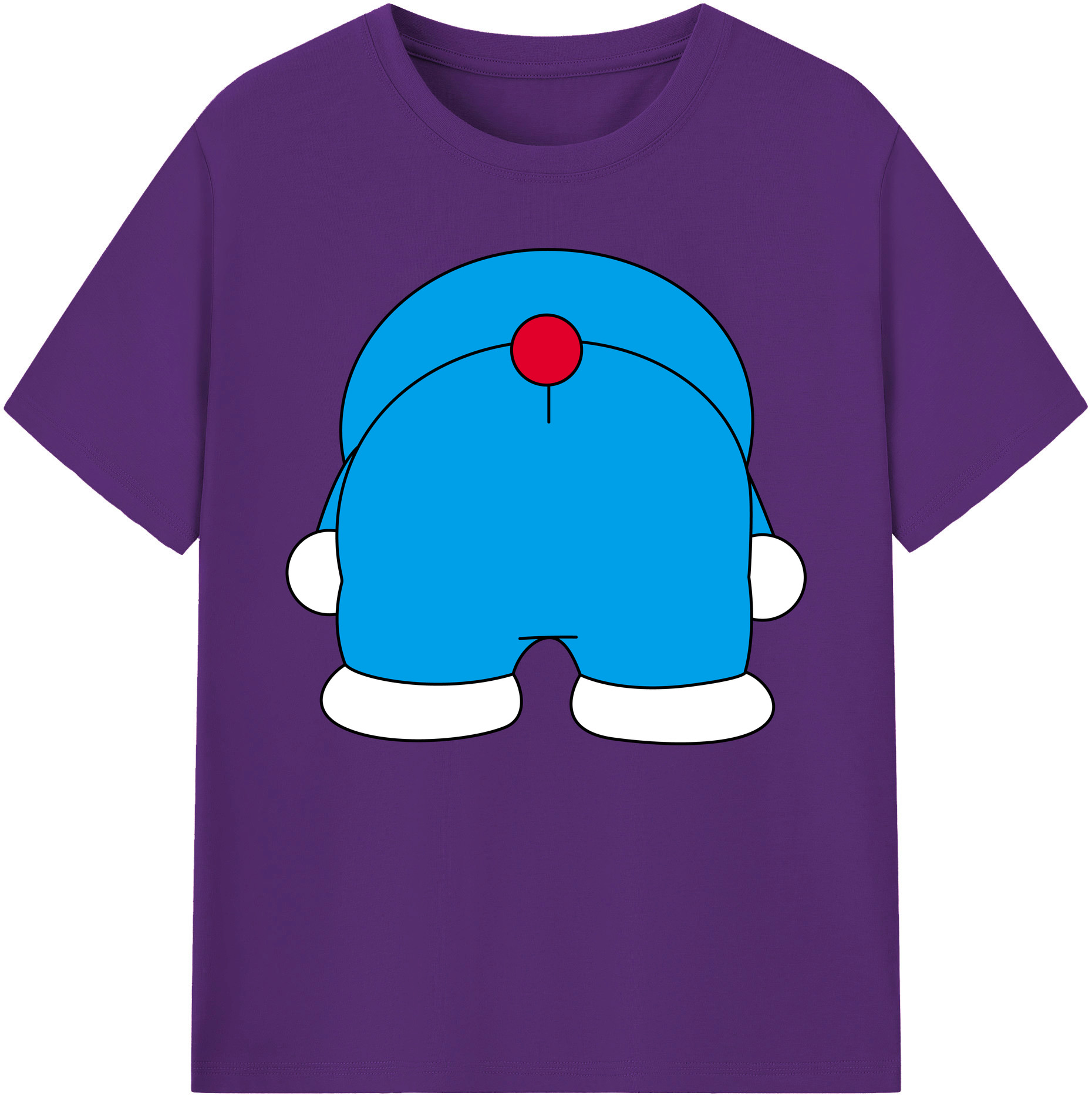 （画像用） ドラえもん Doraemon 綿100％ メンズ半袖Tシャツ｜肌触りやわらか＆通気性