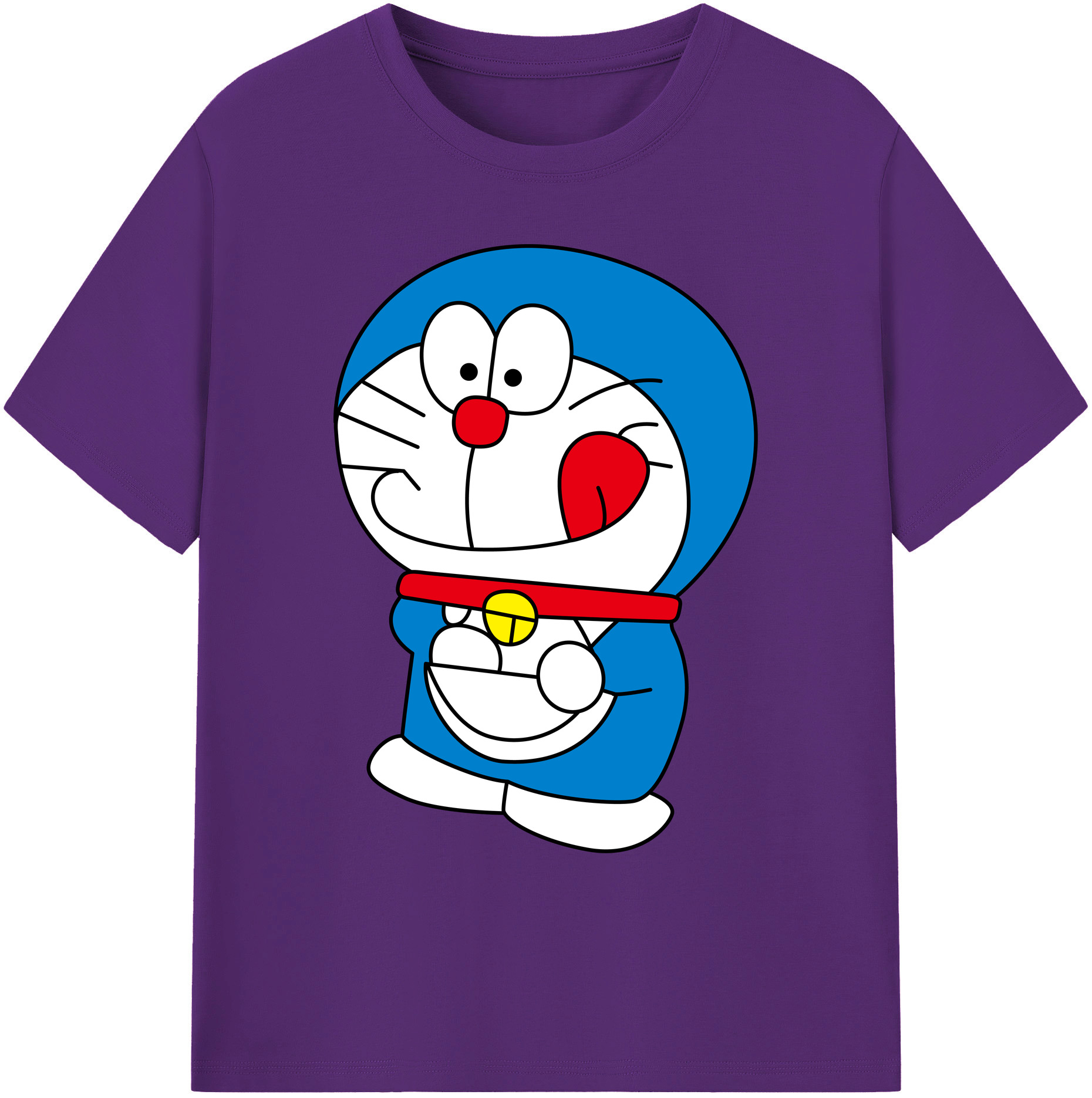 （画像用） ドラえもん Doraemon 綿100％ メンズ半袖Tシャツ｜肌触りやわらか＆通気性