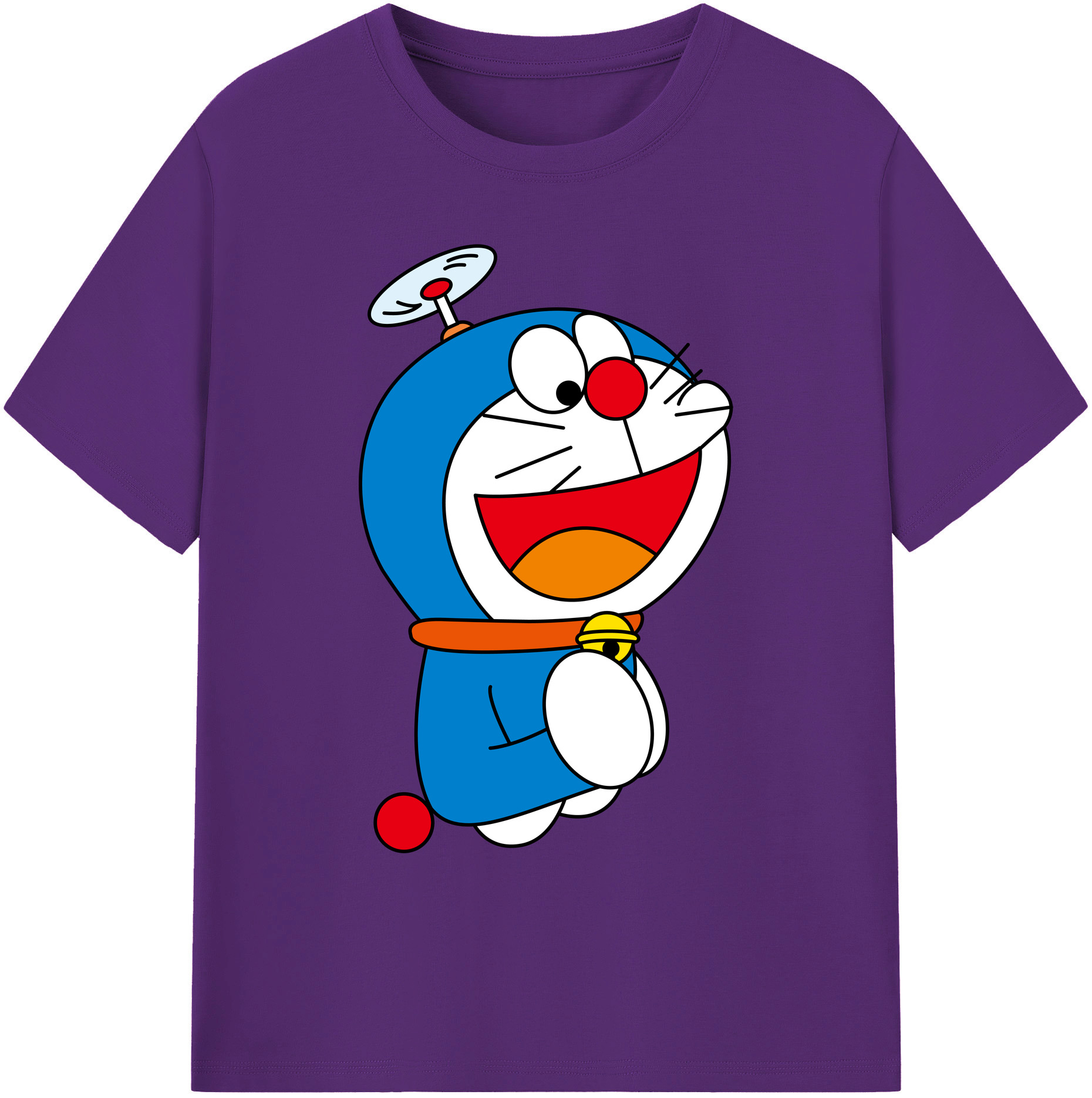 （画像用） ドラえもん Doraemon 綿100％ メンズ半袖Tシャツ｜肌触りやわらか＆通気性