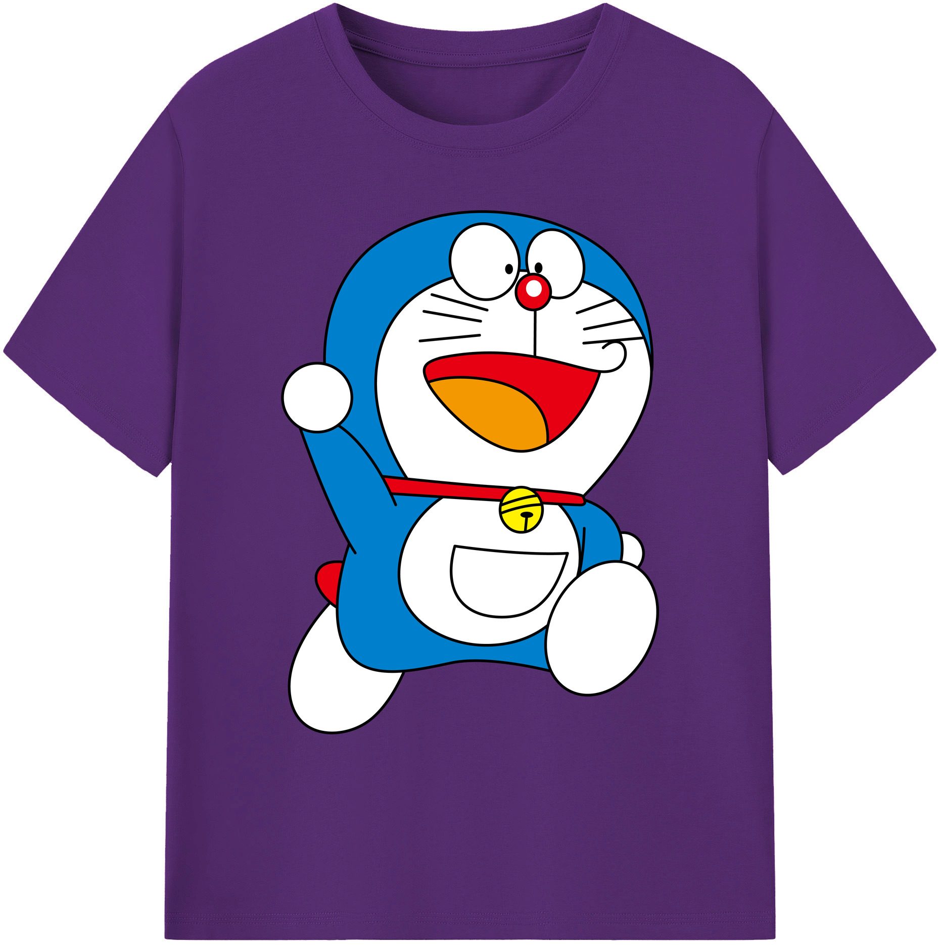 （画像用） ドラえもん Doraemon 綿100％ メンズ半袖Tシャツ｜肌触りやわらか＆通気性