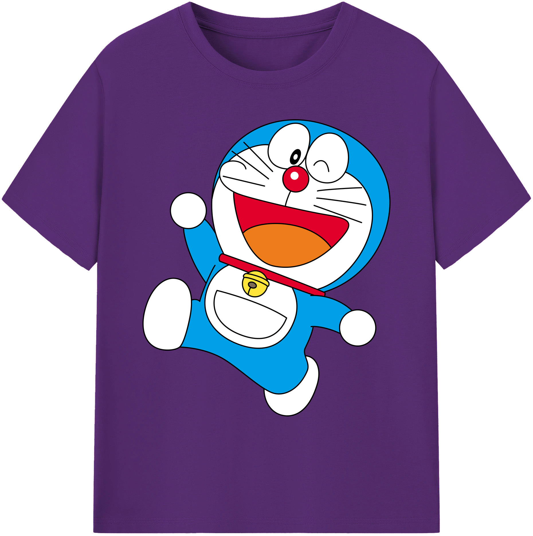 （画像用） ドラえもん Doraemon 綿100％ メンズ半袖Tシャツ｜肌触りやわらか＆通気性