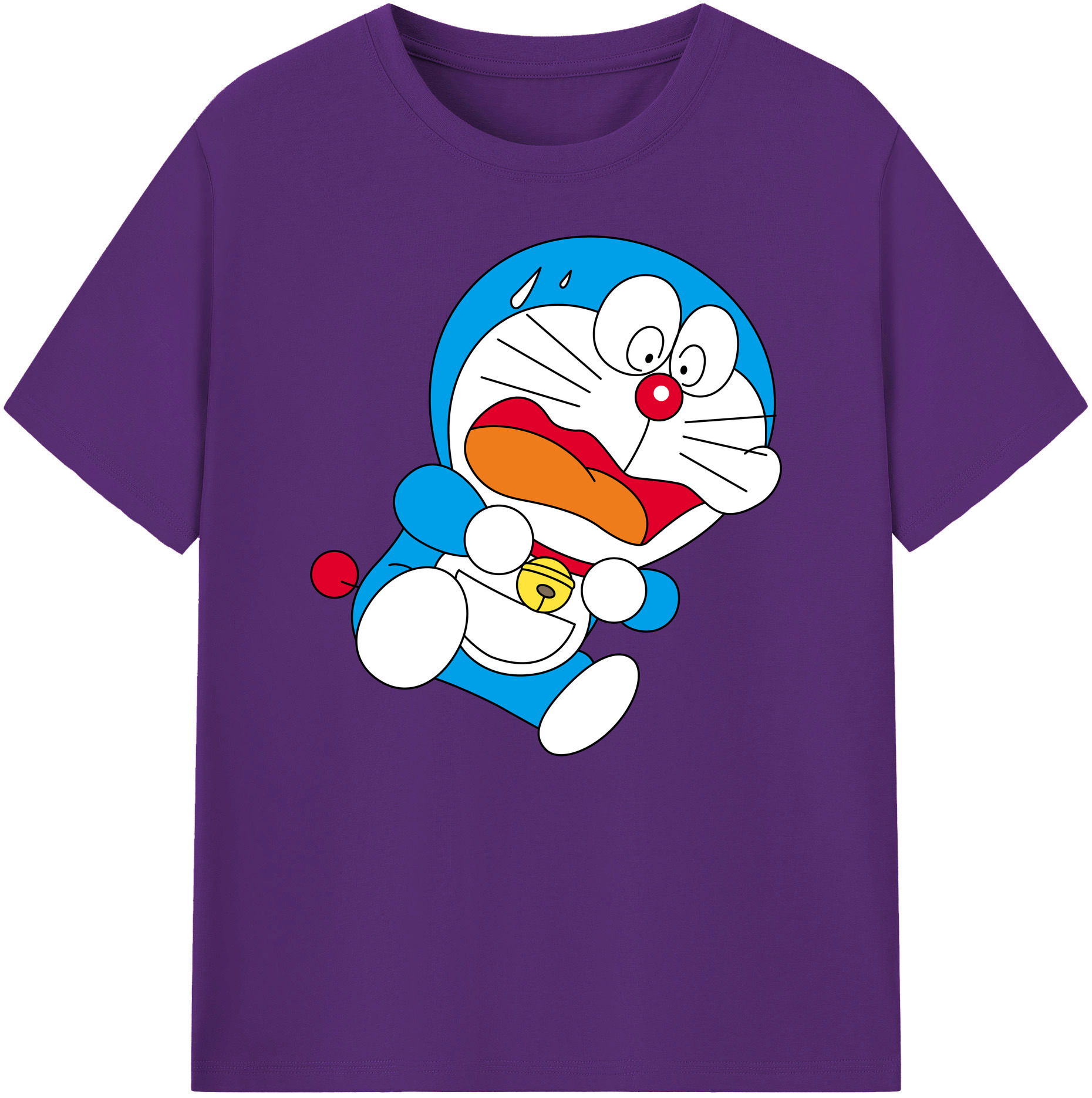 （画像用） ドラえもん Doraemon 綿100％ メンズ半袖Tシャツ｜肌触りやわらか＆通気性