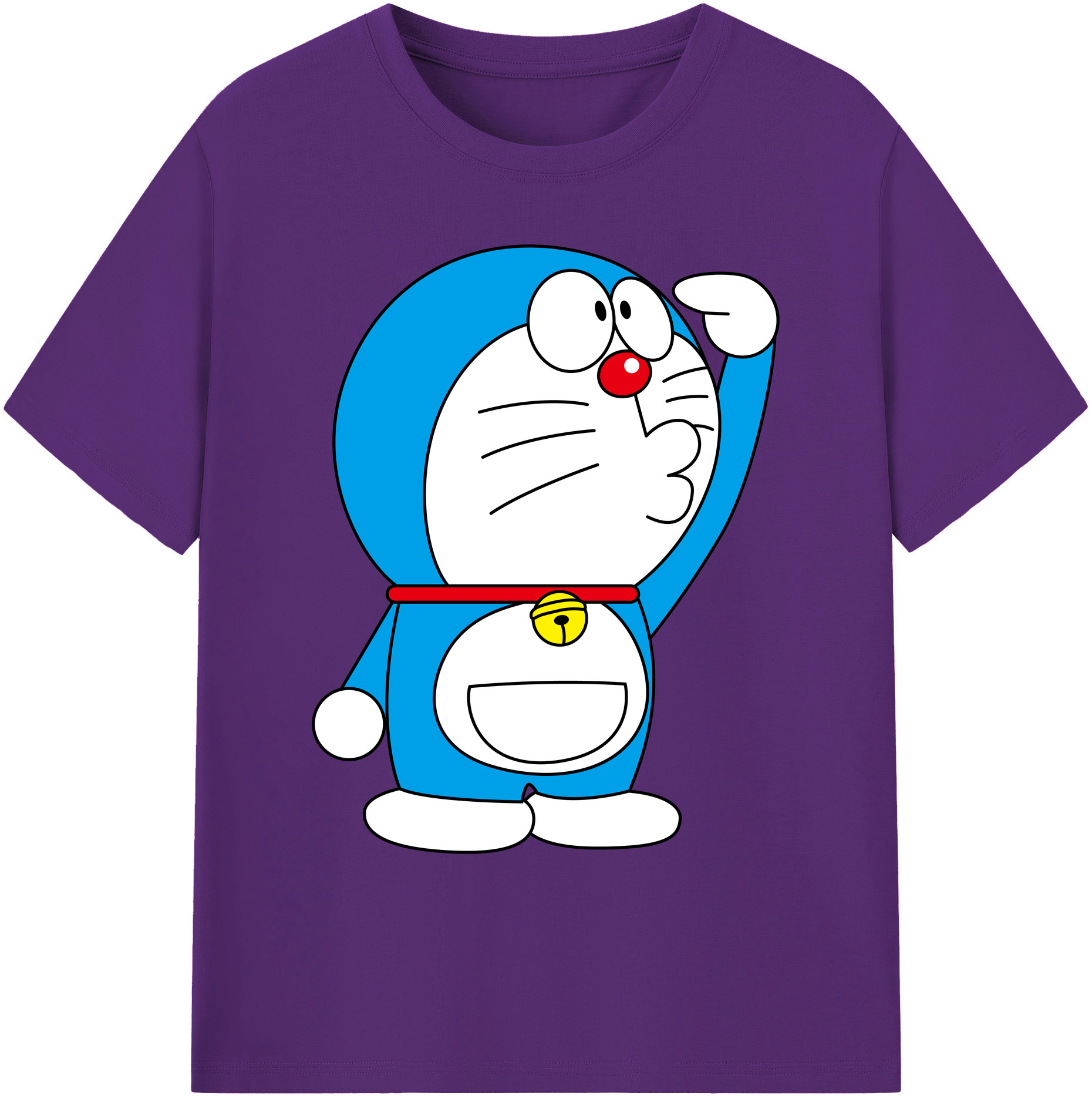 （画像用） ドラえもん Doraemon 綿100％ メンズ半袖Tシャツ｜肌触りやわらか＆通気性