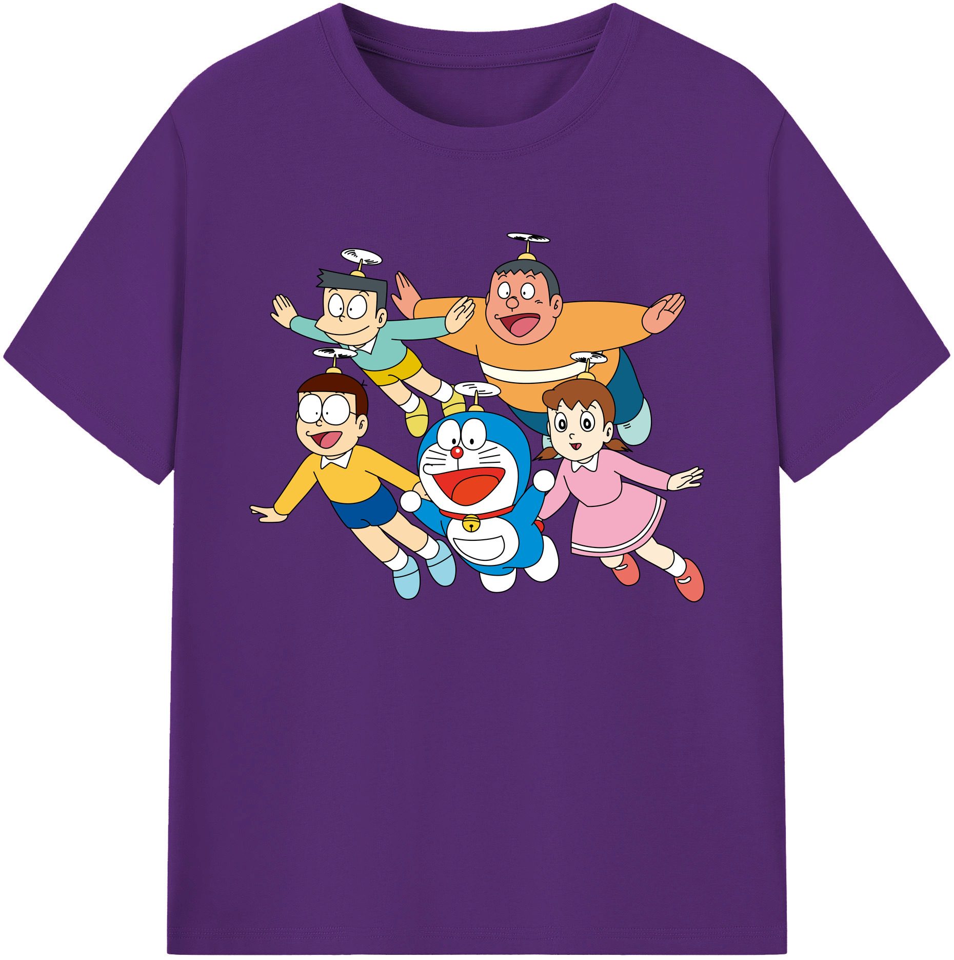 （画像用） ドラえもん 骨川 スネ夫 Doraemon Honekawa Suneo 綿100％ メンズ半袖Tシャツ｜肌触りやわらか＆通気性