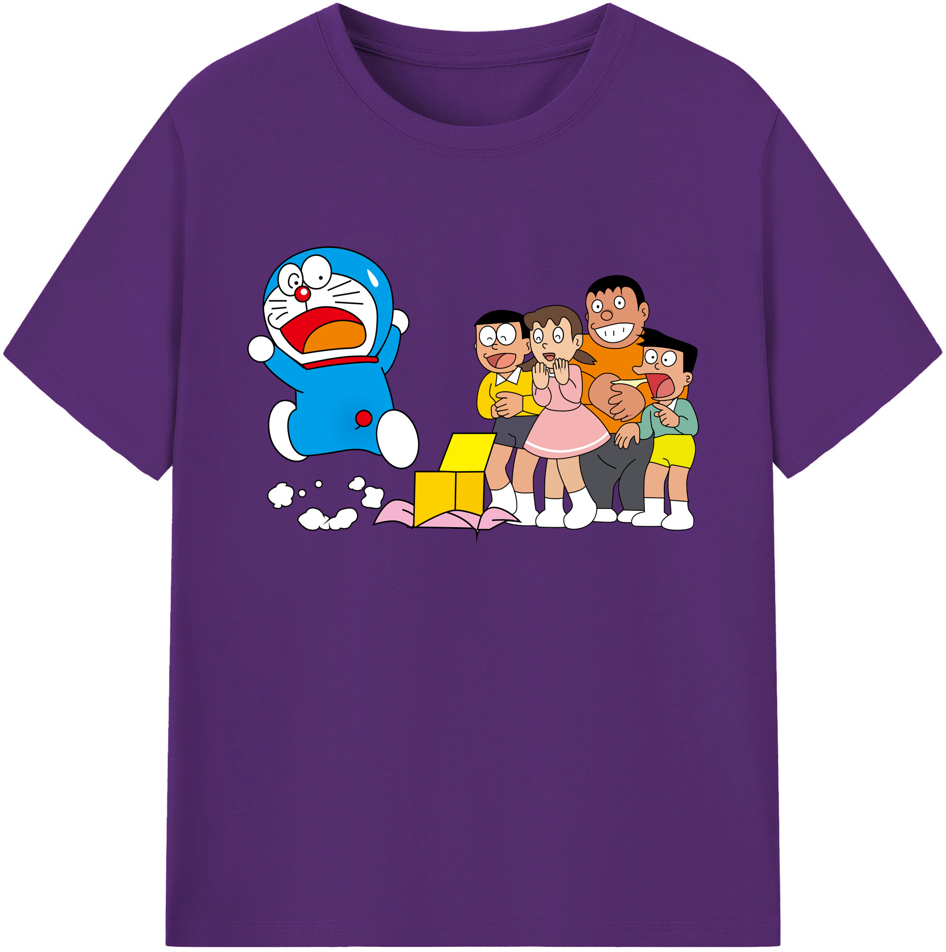 （画像用） ドラえもん 骨川 スネ夫 Doraemon Honekawa Suneo 綿100％ メンズ半袖Tシャツ｜肌触りやわらか＆通気性