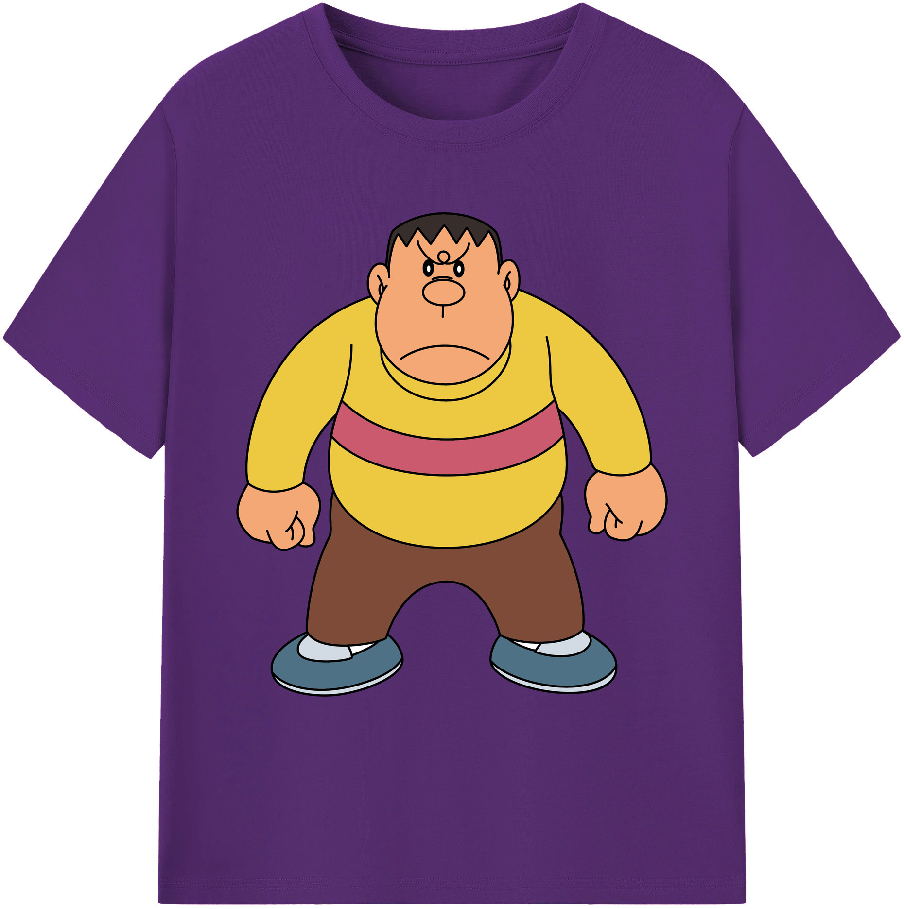 （画像用） ドラえもん 剛田武 Doraemon Gouta Takeshi 綿100％ メンズ半袖Tシャツ｜肌触りやわらか＆通気性