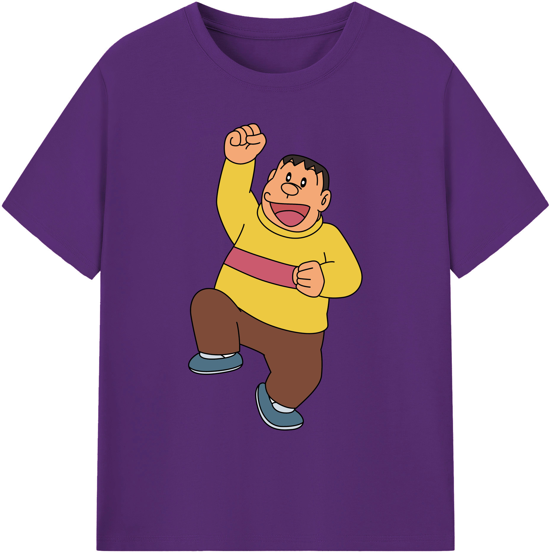 （画像用） ドラえもん 剛田武 Doraemon Gouta Takeshi 綿100％ メンズ半袖Tシャツ｜肌触りやわらか＆通気性