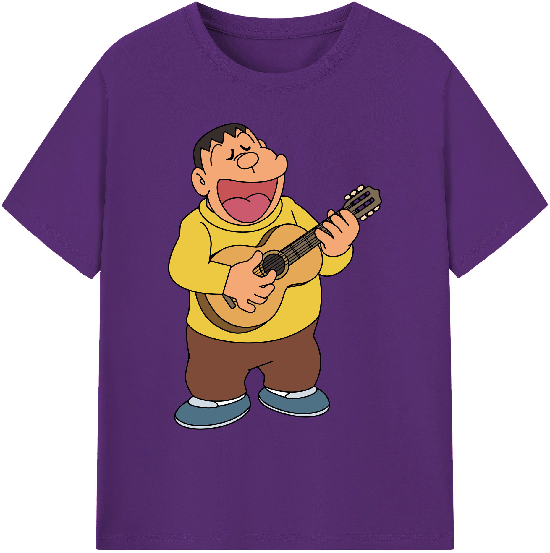 （画像用） ドラえもん 剛田武 Doraemon Gouta Takeshi 綿100％ メンズ半袖Tシャツ｜肌触りやわらか＆通気性