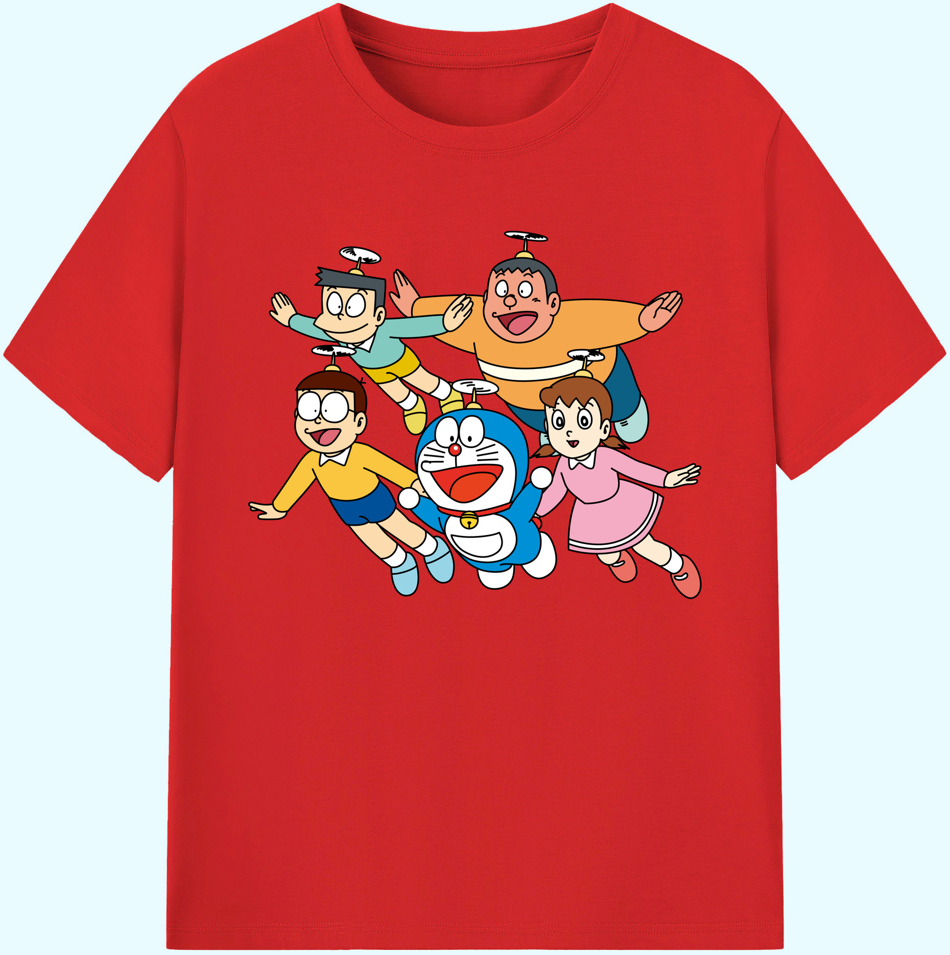 （画像用） ドラえもん 骨川 スネ夫 Doraemon Honekawa Suneo 綿100％ メンズ半袖Tシャツ｜肌触りやわらか＆通気性
