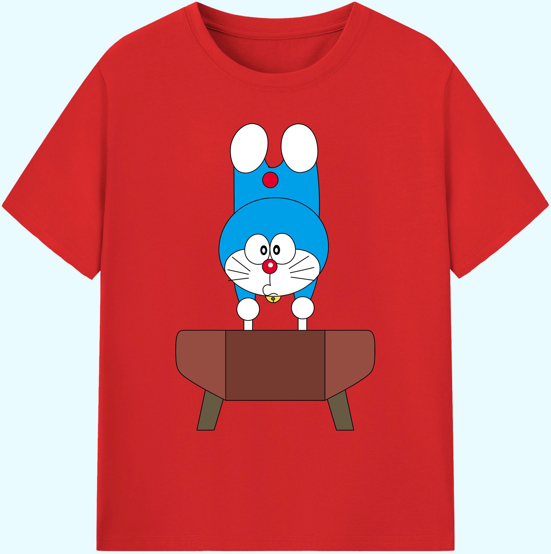 （画像用） ドラえもん Doraemon 綿100％ メンズ半袖Tシャツ｜肌触りやわらか＆通気性