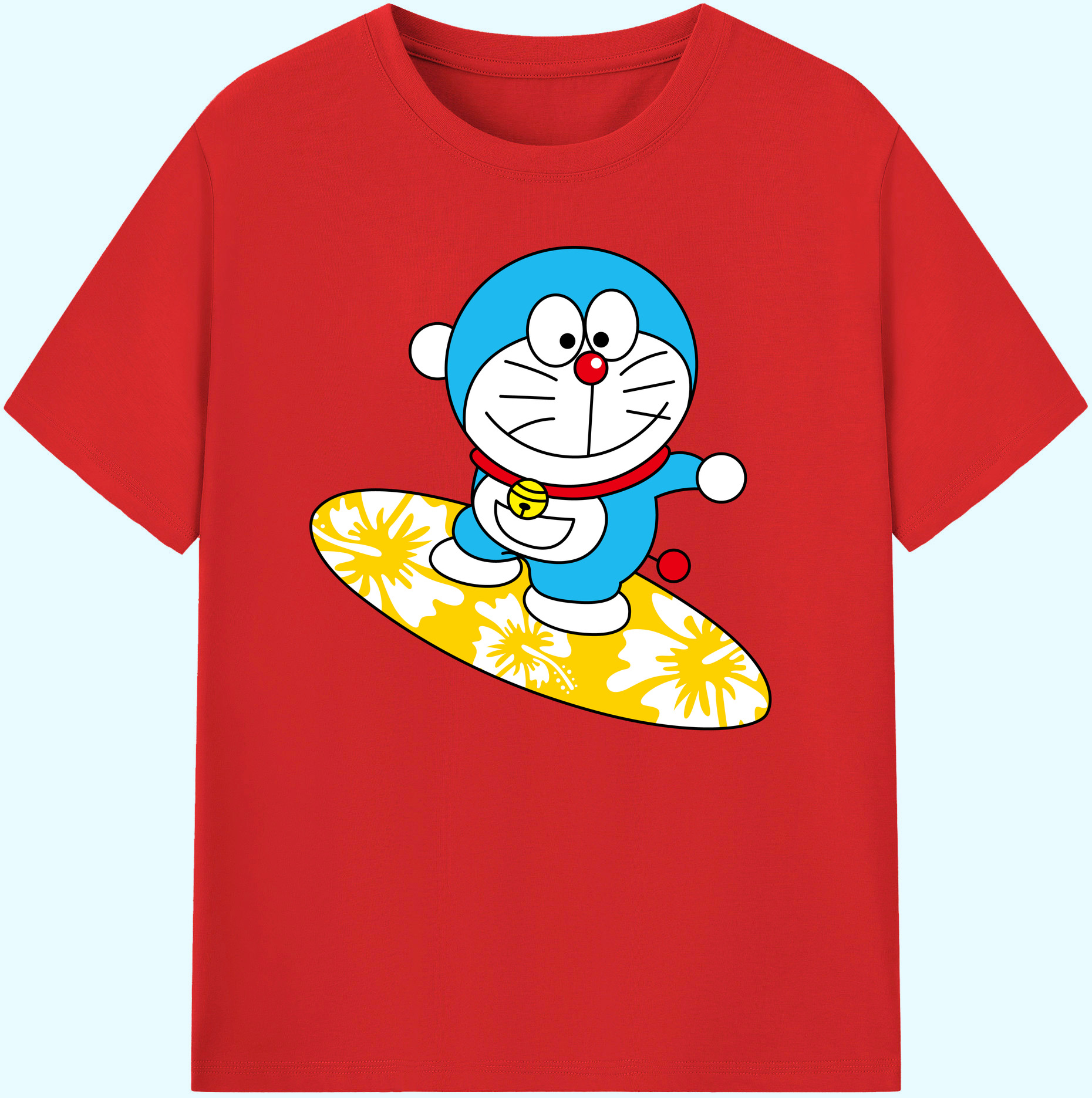 （画像用） ドラえもん Doraemon 綿100％ メンズ半袖Tシャツ｜肌触りやわらか＆通気性