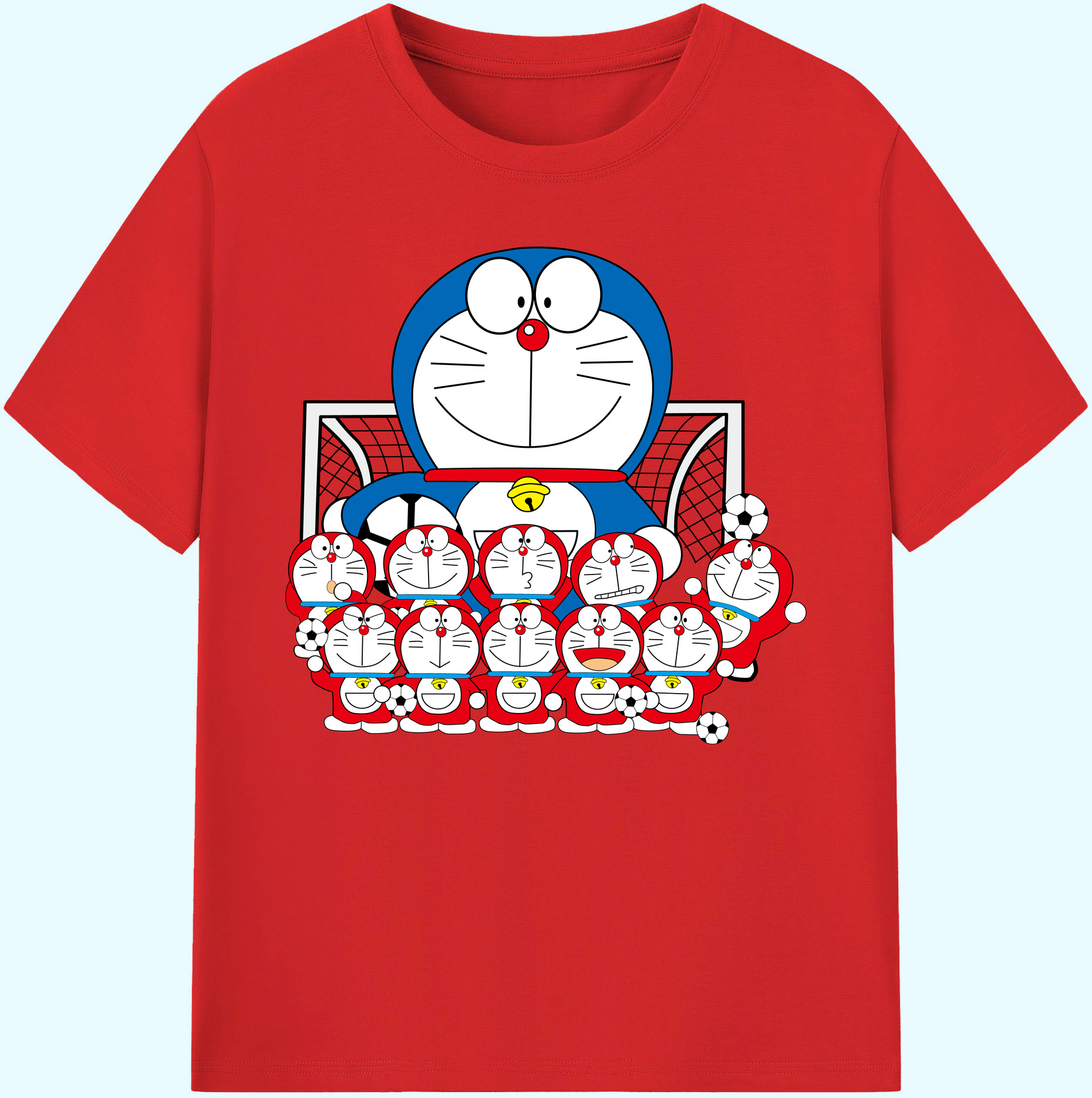 （画像用） ドラえもん Doraemon 綿100％ メンズ半袖Tシャツ｜肌触りやわらか＆通気性