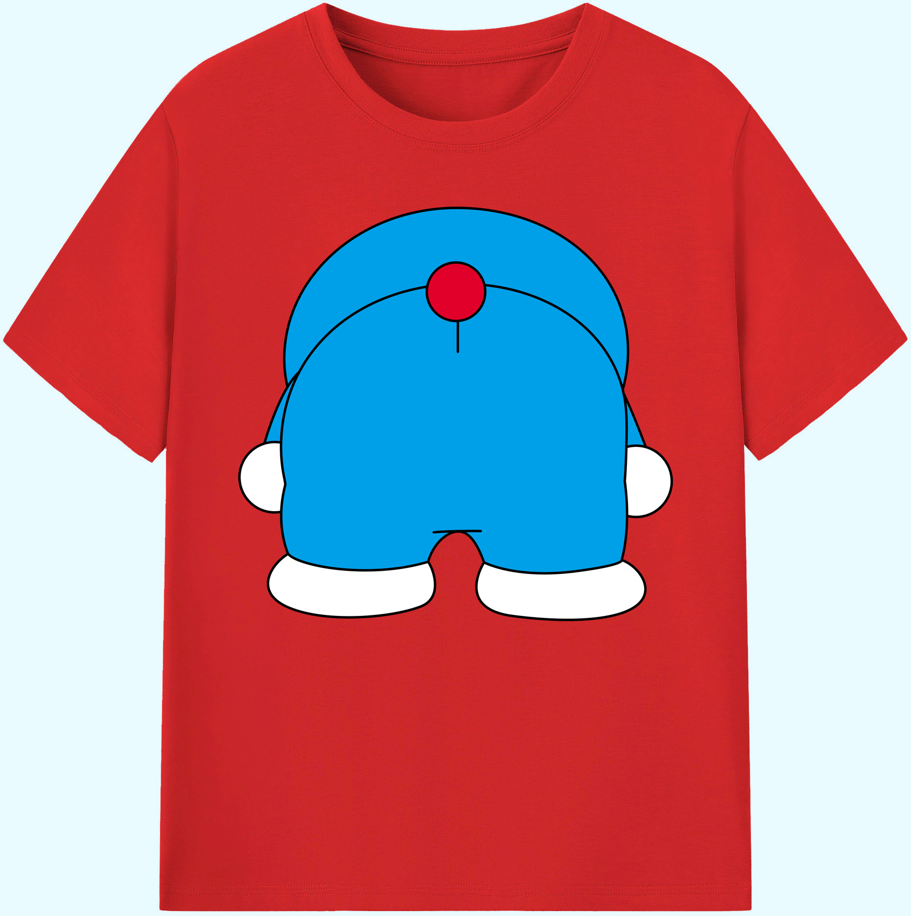 （画像用） ドラえもん Doraemon 綿100％ メンズ半袖Tシャツ｜肌触りやわらか＆通気性