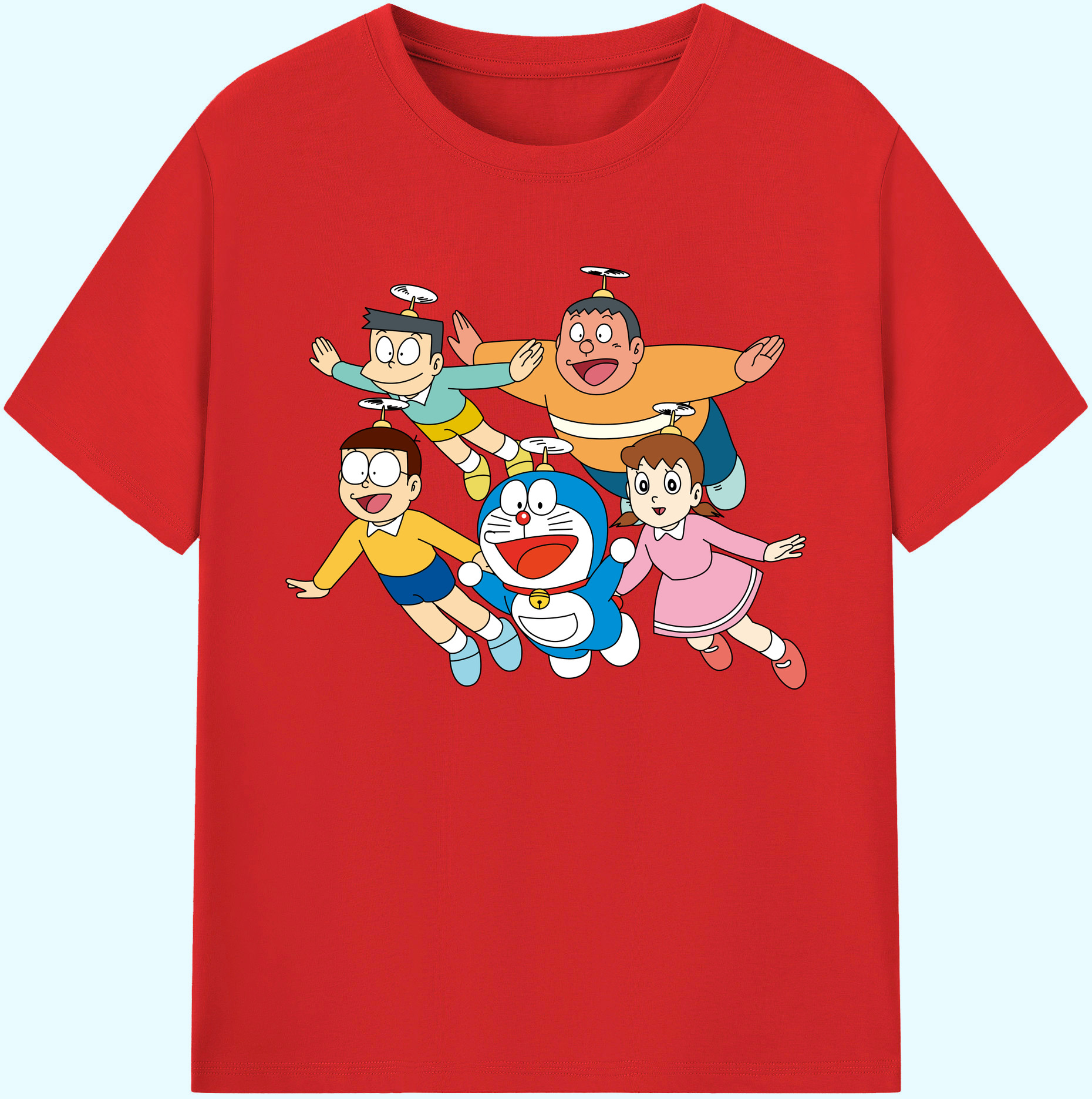 （画像用） ドラえもん 骨川 スネ夫 Doraemon Honekawa Suneo 綿100％ メンズ半袖Tシャツ｜肌触りやわらか＆通気性