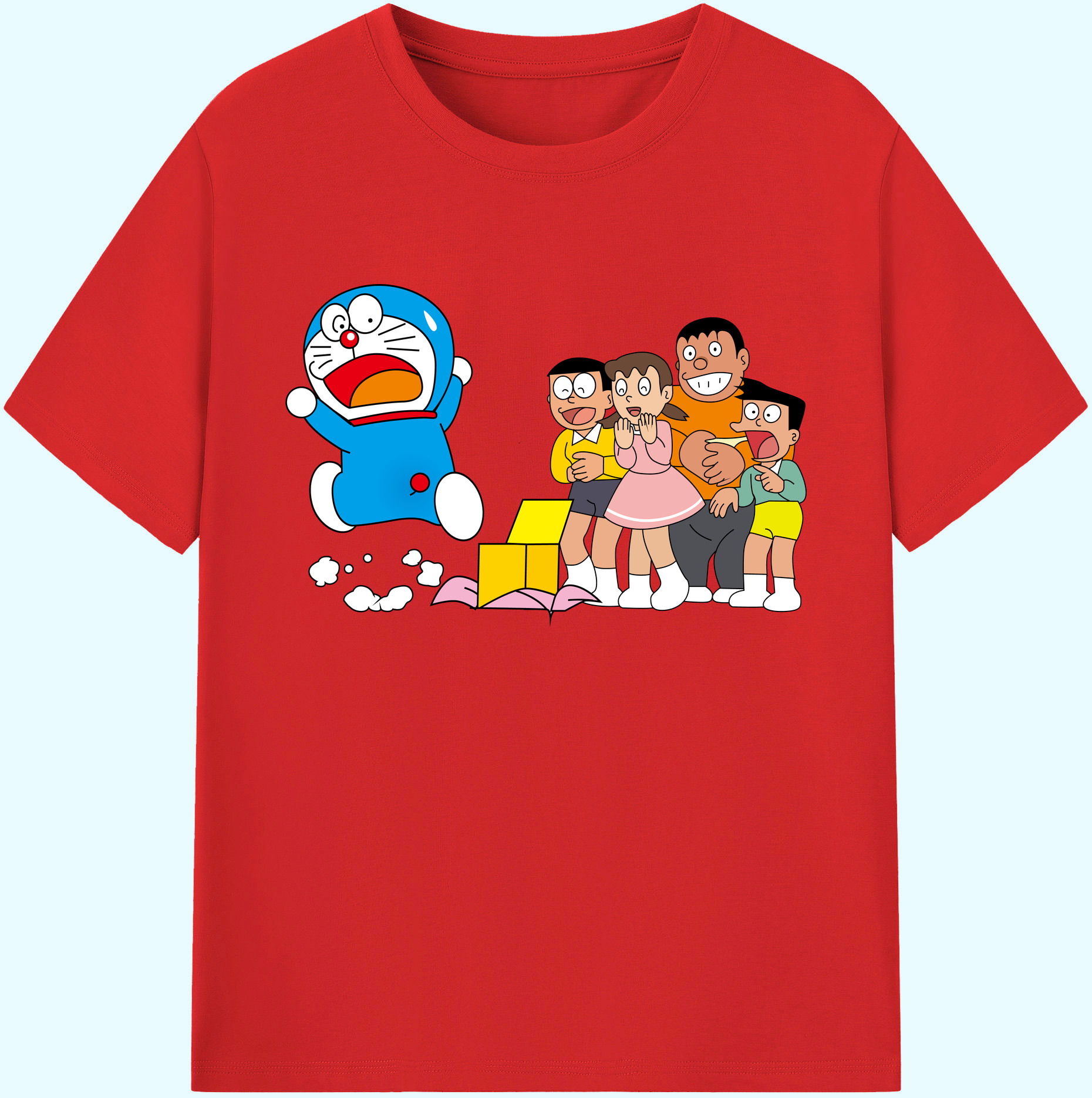 （画像用） ドラえもん 骨川 スネ夫 Doraemon Honekawa Suneo 綿100％ メンズ半袖Tシャツ｜肌触りやわらか＆通気性