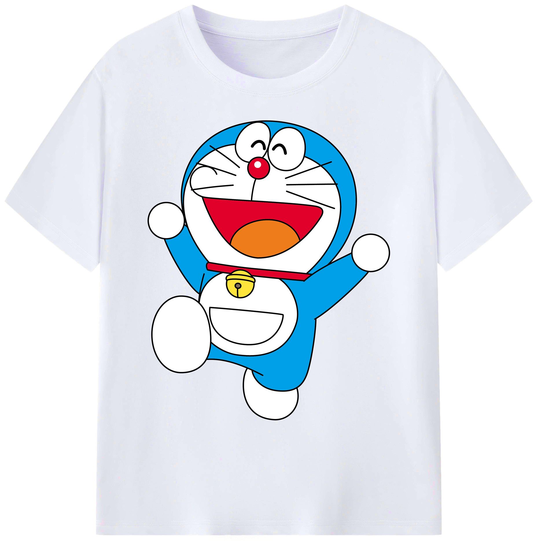 （画像用） ドラえもん Doraemon 綿100％ メンズ半袖Tシャツ｜肌触りやわらか＆通気性