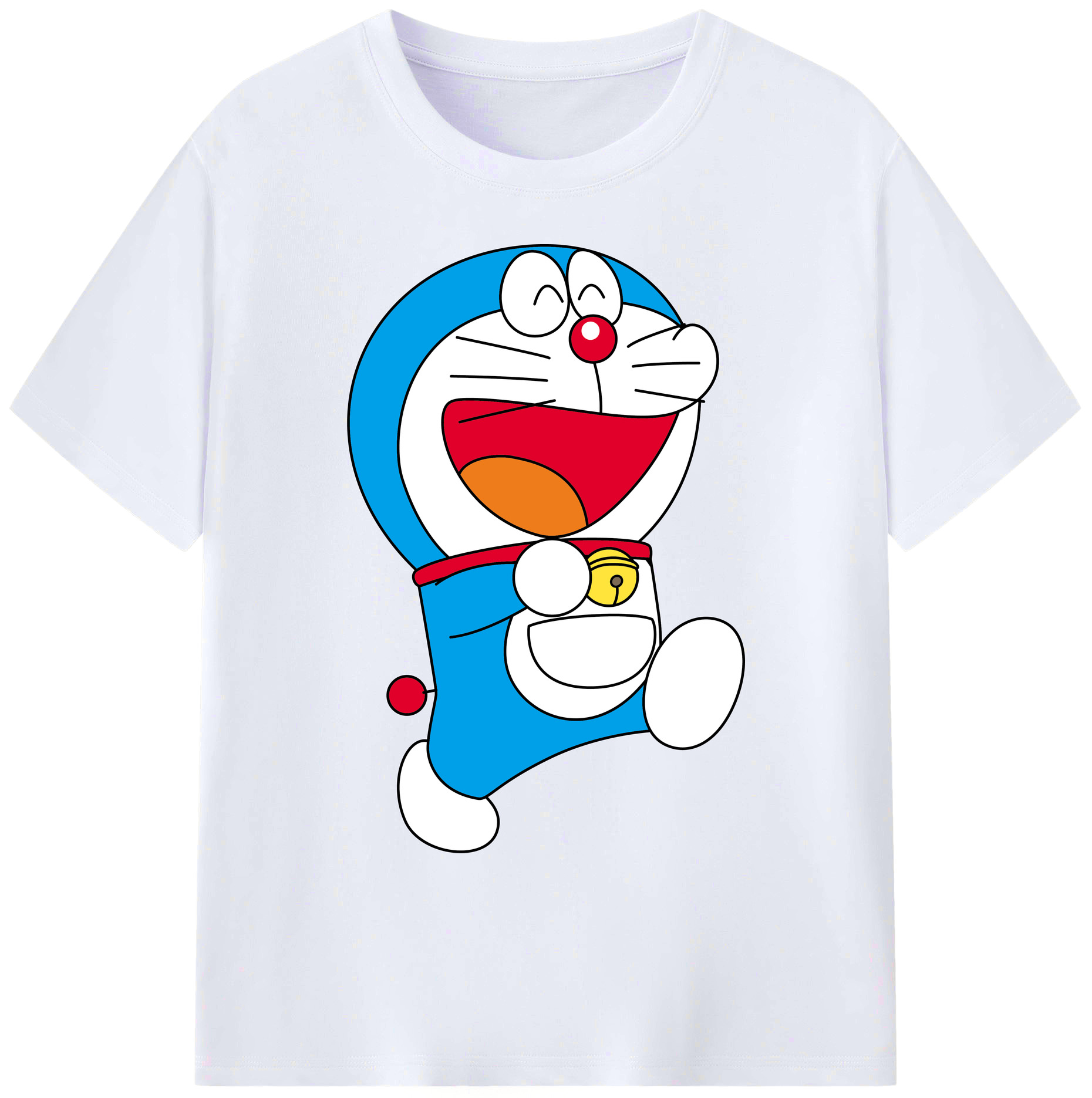 （画像用） ドラえもん Doraemon 綿100％ メンズ半袖Tシャツ｜肌触りやわらか＆通気性