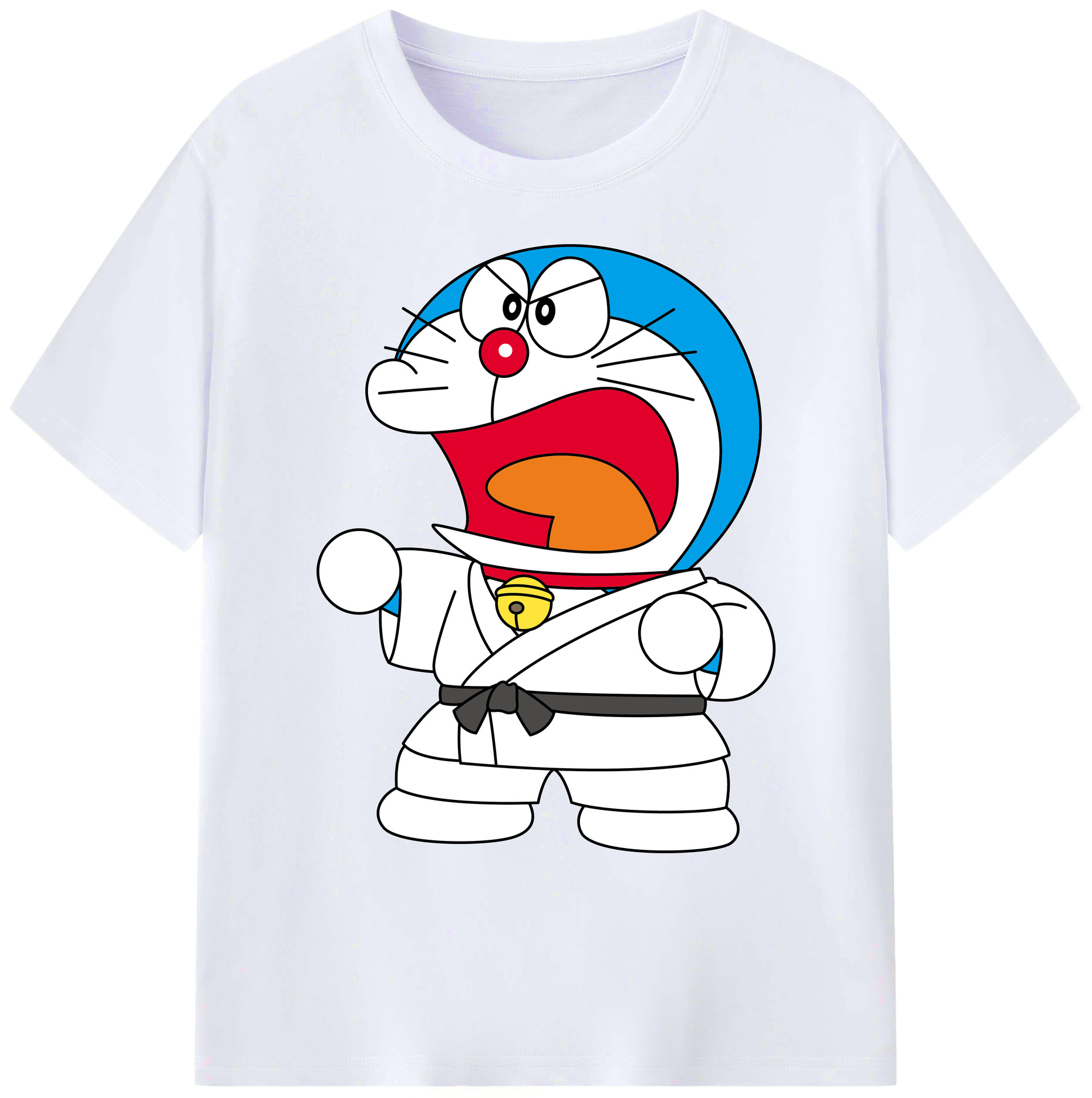 （画像用） ドラえもん Doraemon 綿100％ メンズ半袖Tシャツ｜肌触りやわらか＆通気性