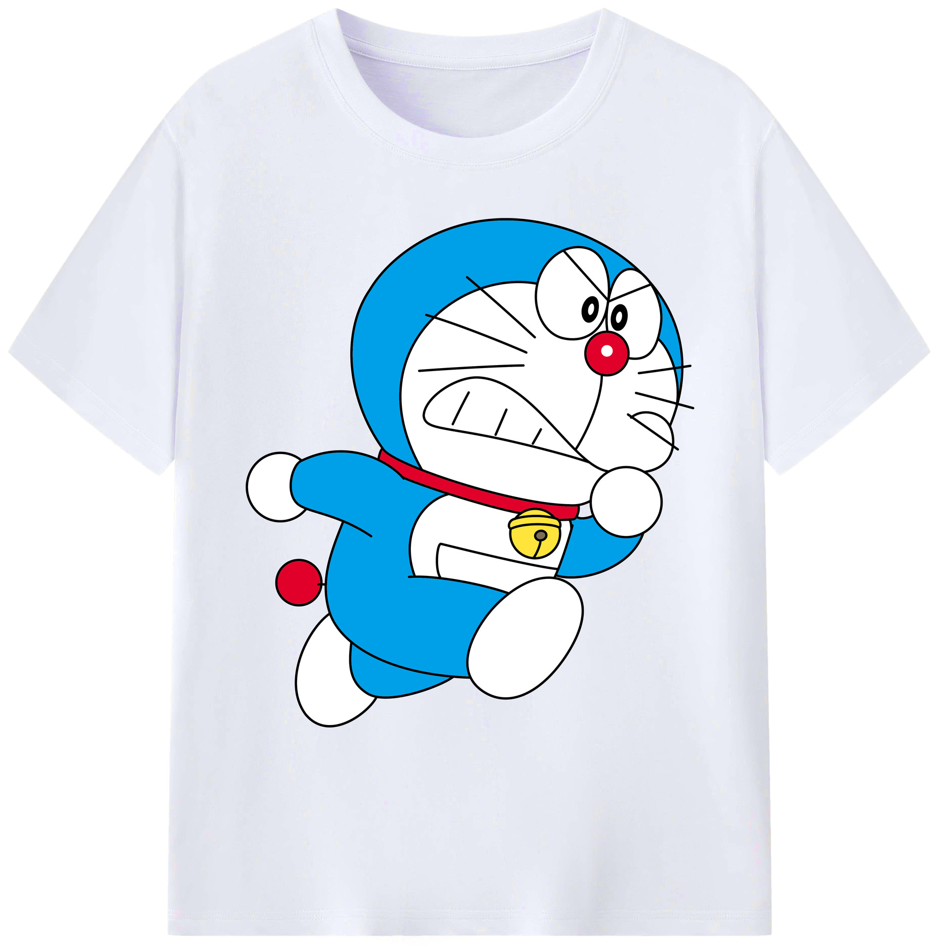 （画像用） ドラえもん Doraemon 綿100％ メンズ半袖Tシャツ｜肌触りやわらか＆通気性