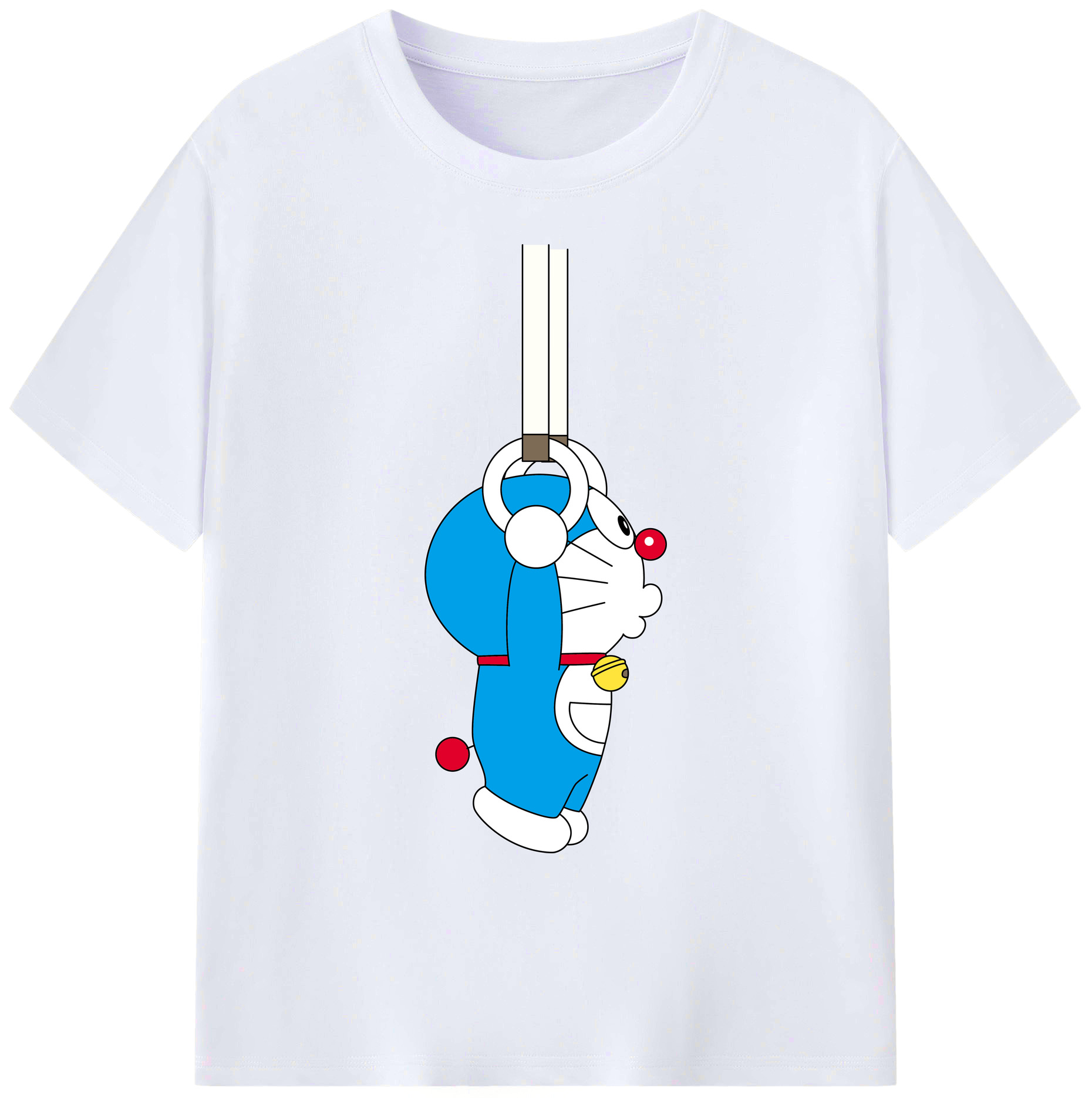 （画像用） ドラえもん Doraemon 綿100％ メンズ半袖Tシャツ｜肌触りやわらか＆通気性
