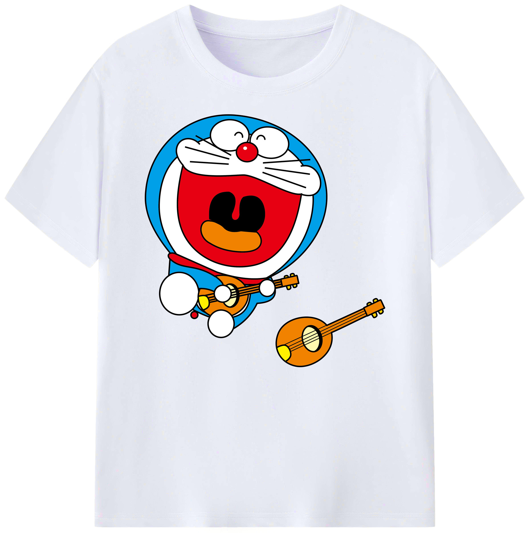 （画像用） ドラえもん Doraemon 綿100％ メンズ半袖Tシャツ｜肌触りやわらか＆通気性